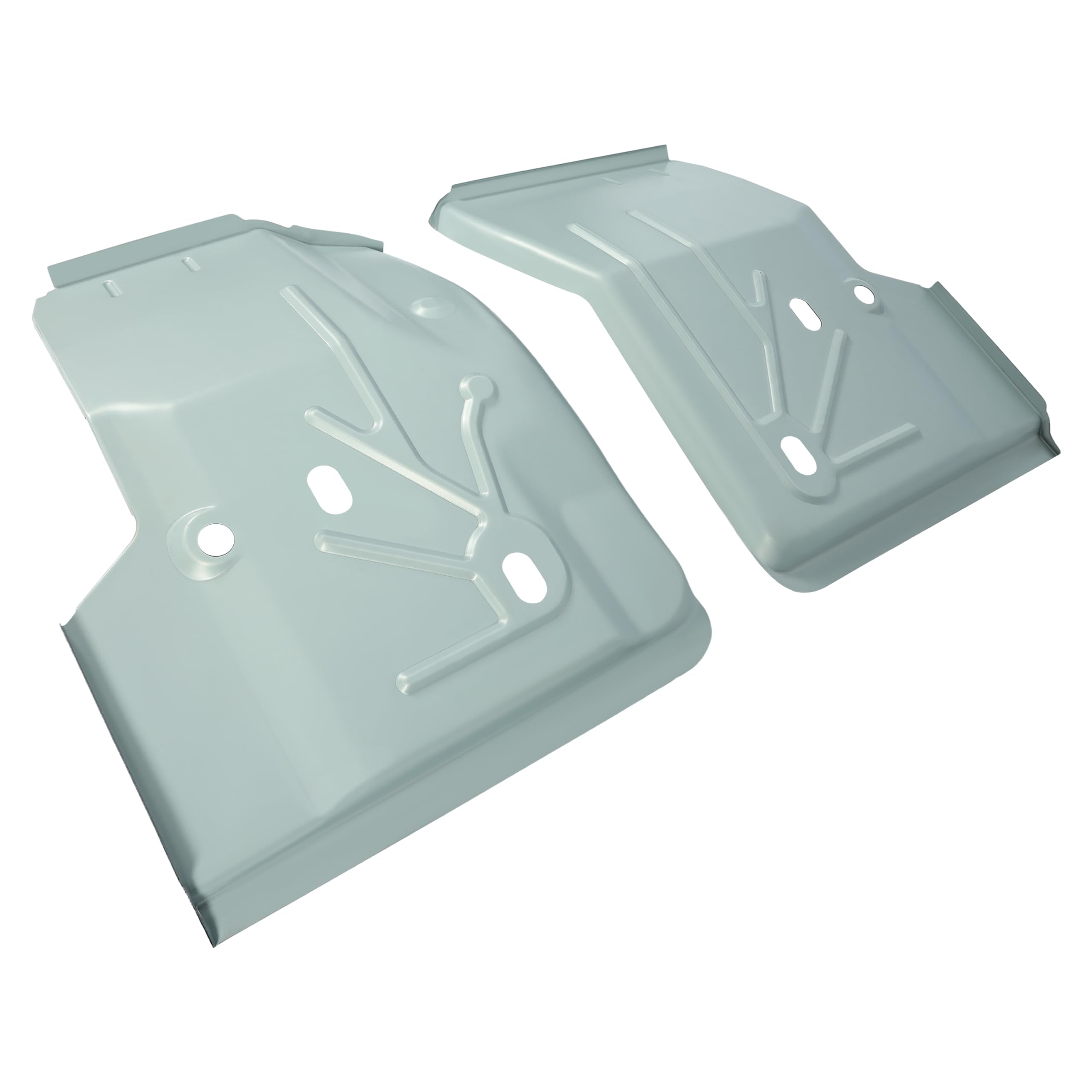 ECOTRIC Front Left & Right Floor Pan Pair Compatible with 1997-2006 Jeep TJ Wrangler Driver & Passenger Side New - Silver