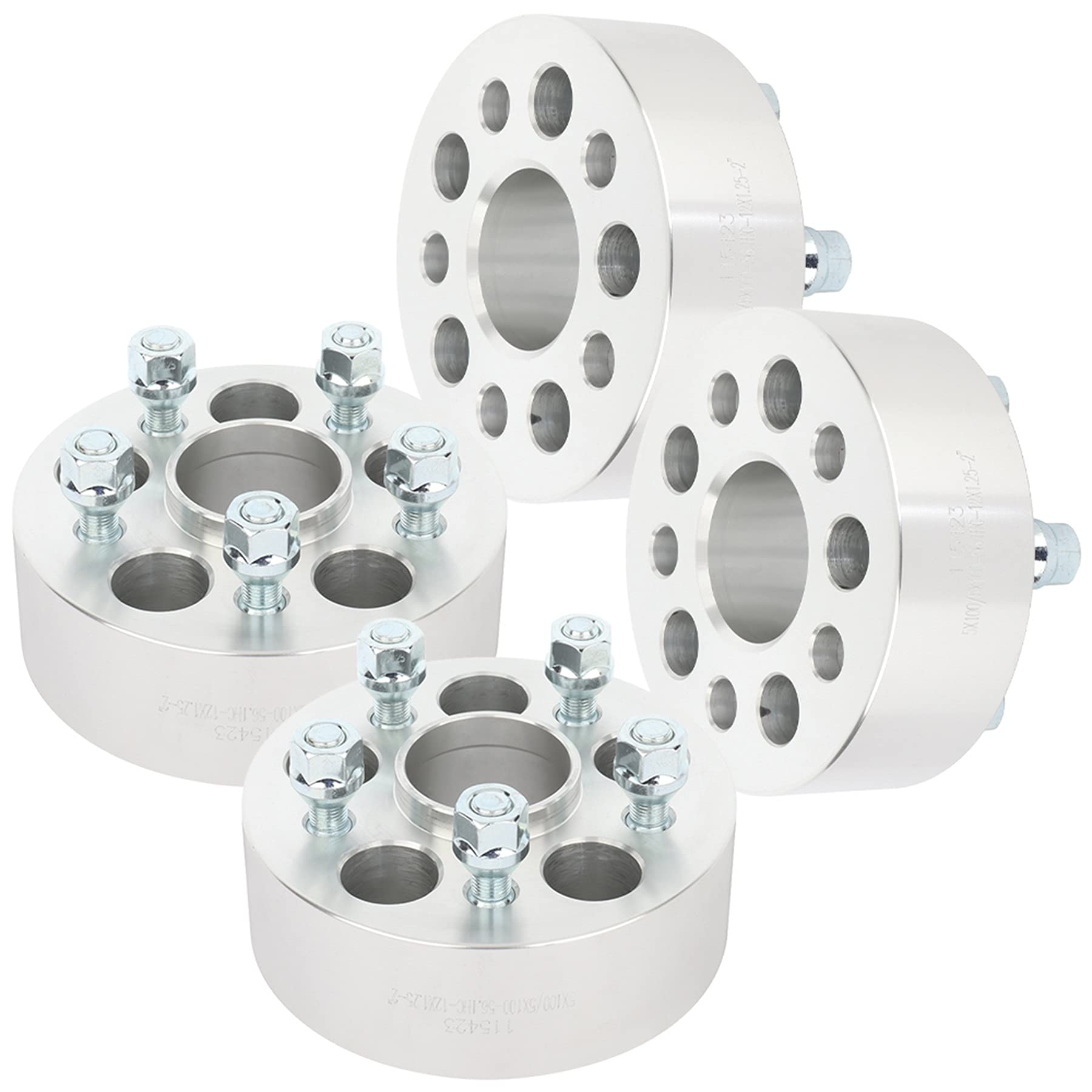 Ocpty 4X 5 Lug Hubcentric Wheel Spacers 2 Inch 5X100Mm To 5X100Mm 56.1Mm Hub With 12X1.25 Studs Fit For 1997-2016 For Forester 2