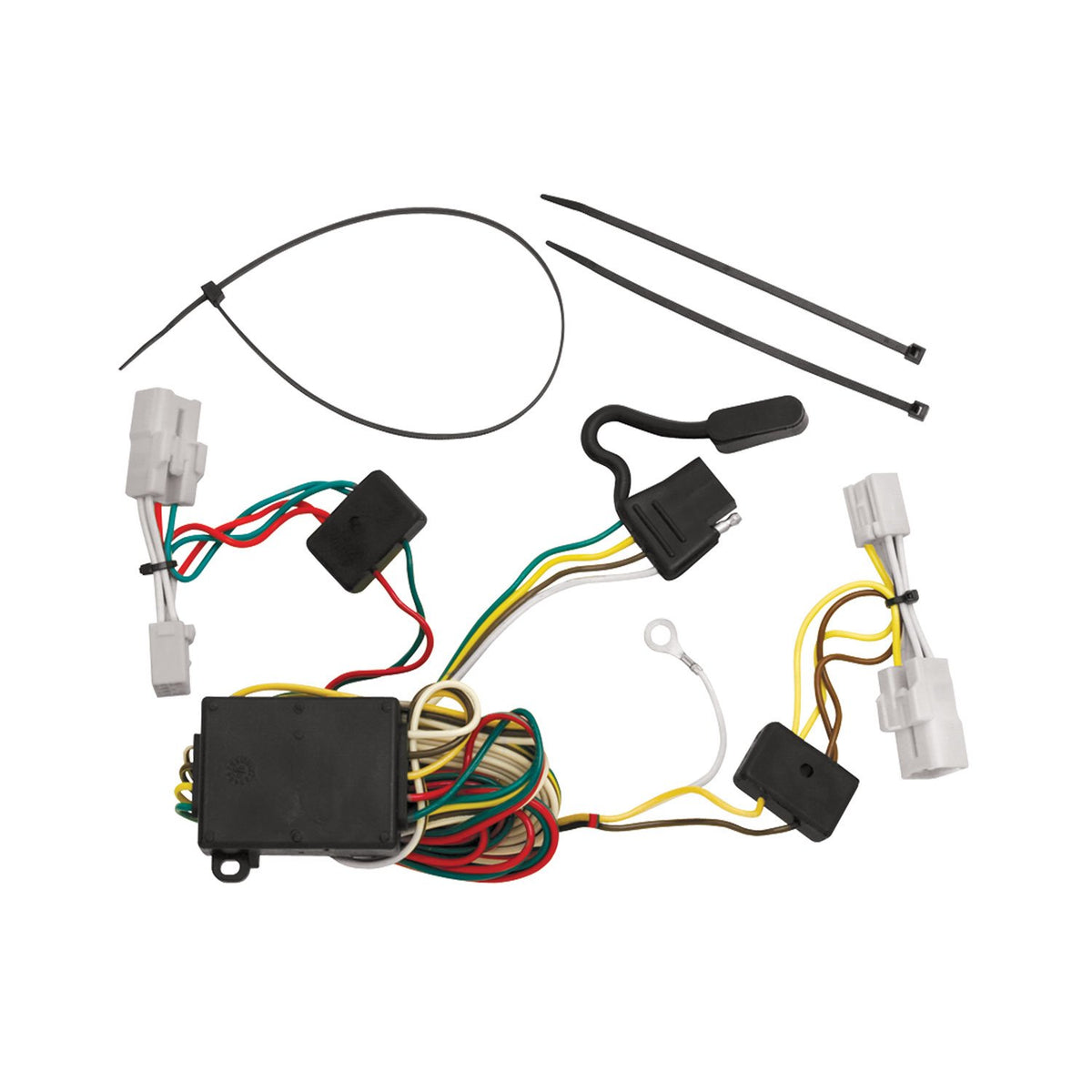 Tekonsha 118413 T-One® T-Connector Harness, 4-Way Flat, w/Converter, Compatable with 2006-2011 Hyundai Azera, 2001-2007 Toyota Highlander, Black