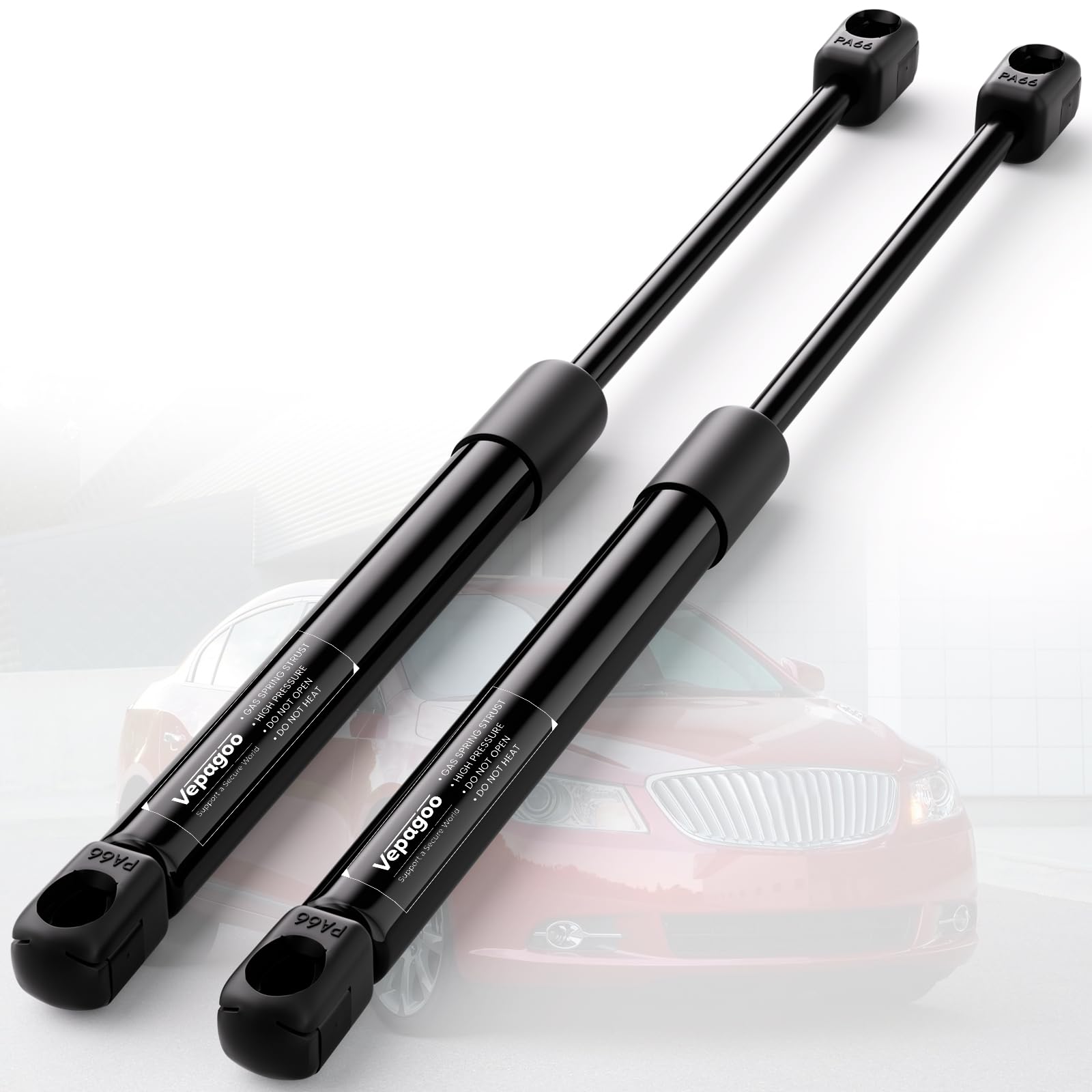 Vepagoo 4150 Front Hood Struts Compatible For 2005-2007 Buick Allure & 2005-2007 Buick Lacrosse Gas Shock Lift Supports, Sedan 4