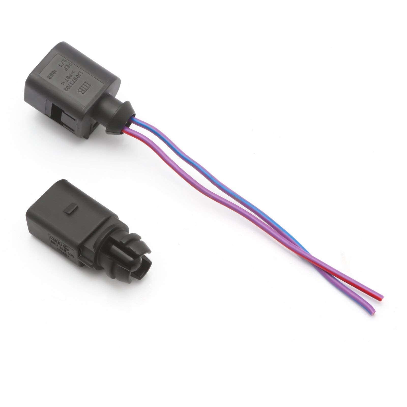 Xotic Tech Ambient Air Temperature Sensor with 2-pin Connector Plug Wiring Harness Pigtail Compatible with Audi Beetle & CC & EO