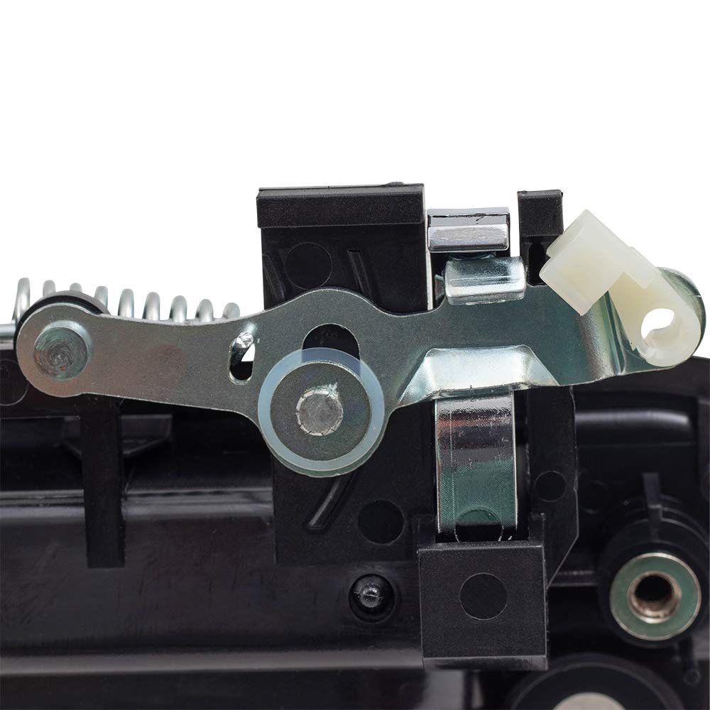 AutoandArt Brock Replacement Passengers Front Outside Black with Chrome Lever Door Handle compatible with 1995-2004 Tacoma Pickup Truck 6921035030