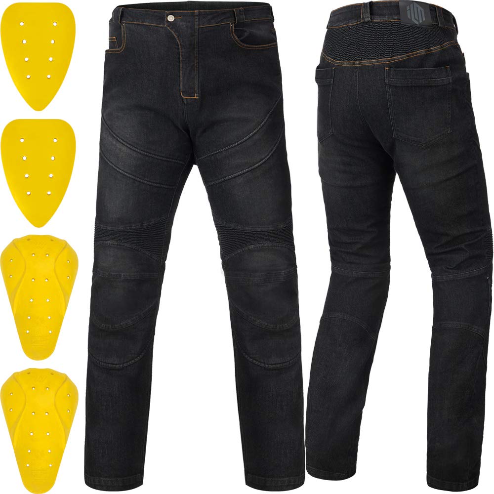 Ilm Motorcycle Dirt Bike Pants For Men Ce Armored Motocross Riding Gear Jeans Motorbike Adventure Touring Bjn01 Gray