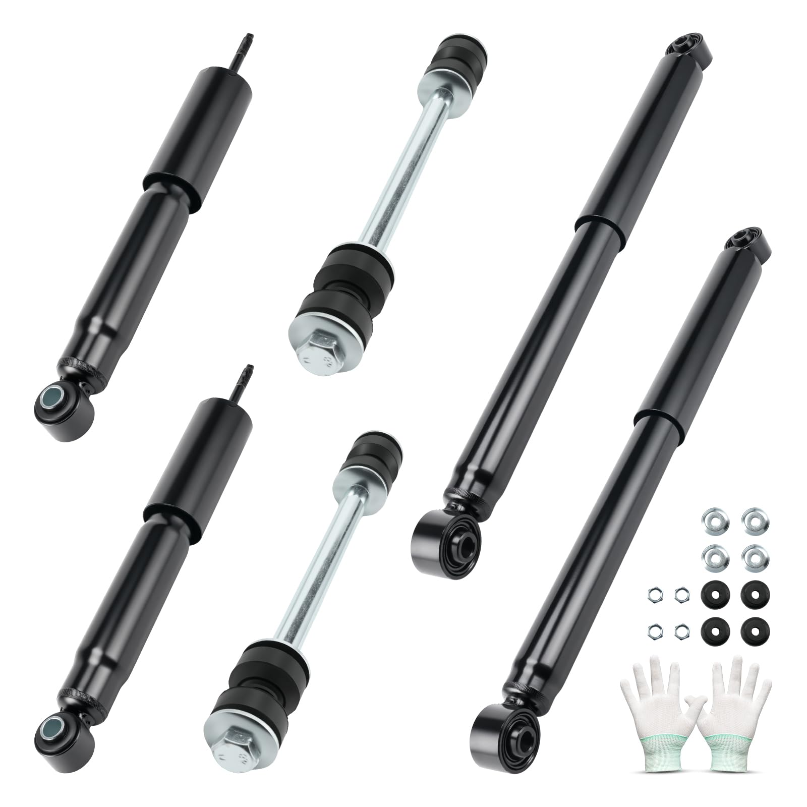 KAX Front/Rear Struts and Sway Bar Links kits Compatible with 1994-2001 Dodge Ram 1500 5.9L/3.9L/5.2L 1994-2002 Ram 2500 5.9L/8.