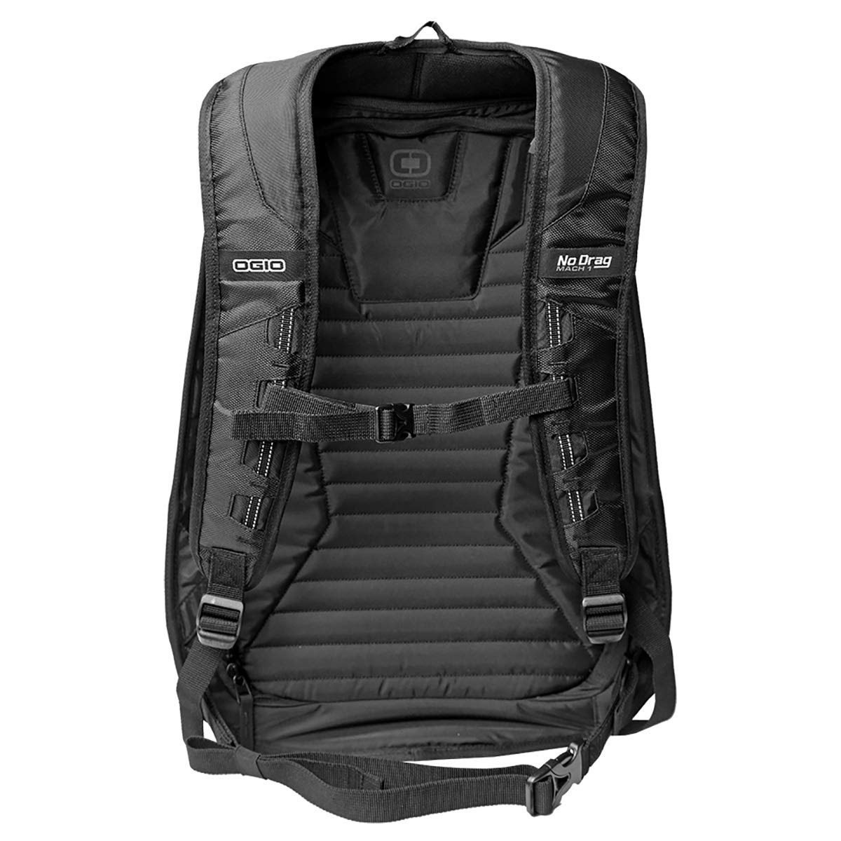 Ogio 123008.36 No Drag Mach 1 Motorcycle Backpack - Stealth Black, 19' H X 12.5' W X 6.5' D