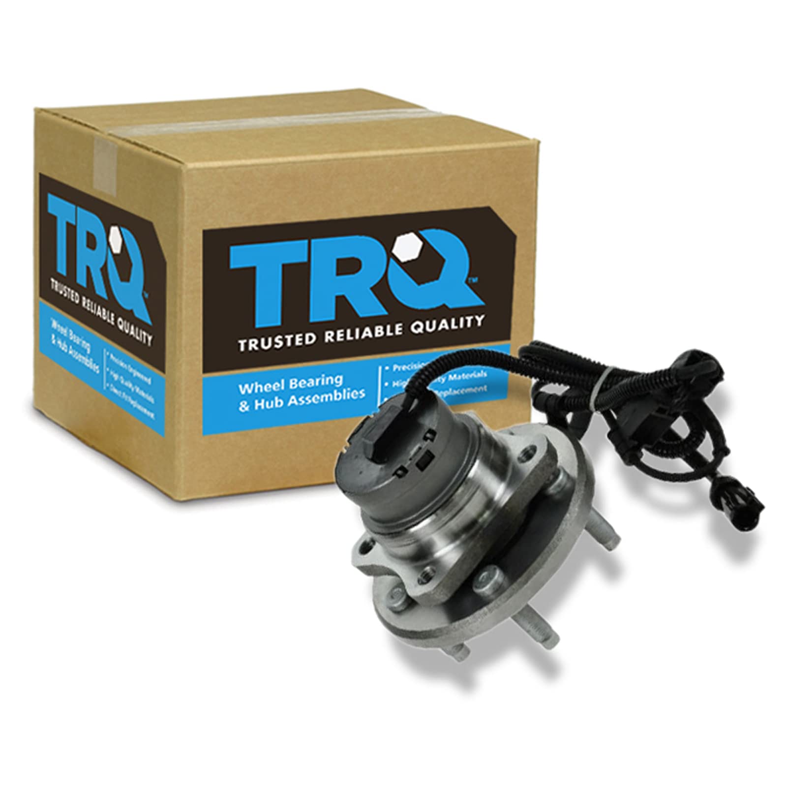 Trq Front Left Right Wheel Hub Bearing Assembly Driver Passenger Side Compatible With 2003-2005 Ford Crown Victoria Lincoln Town