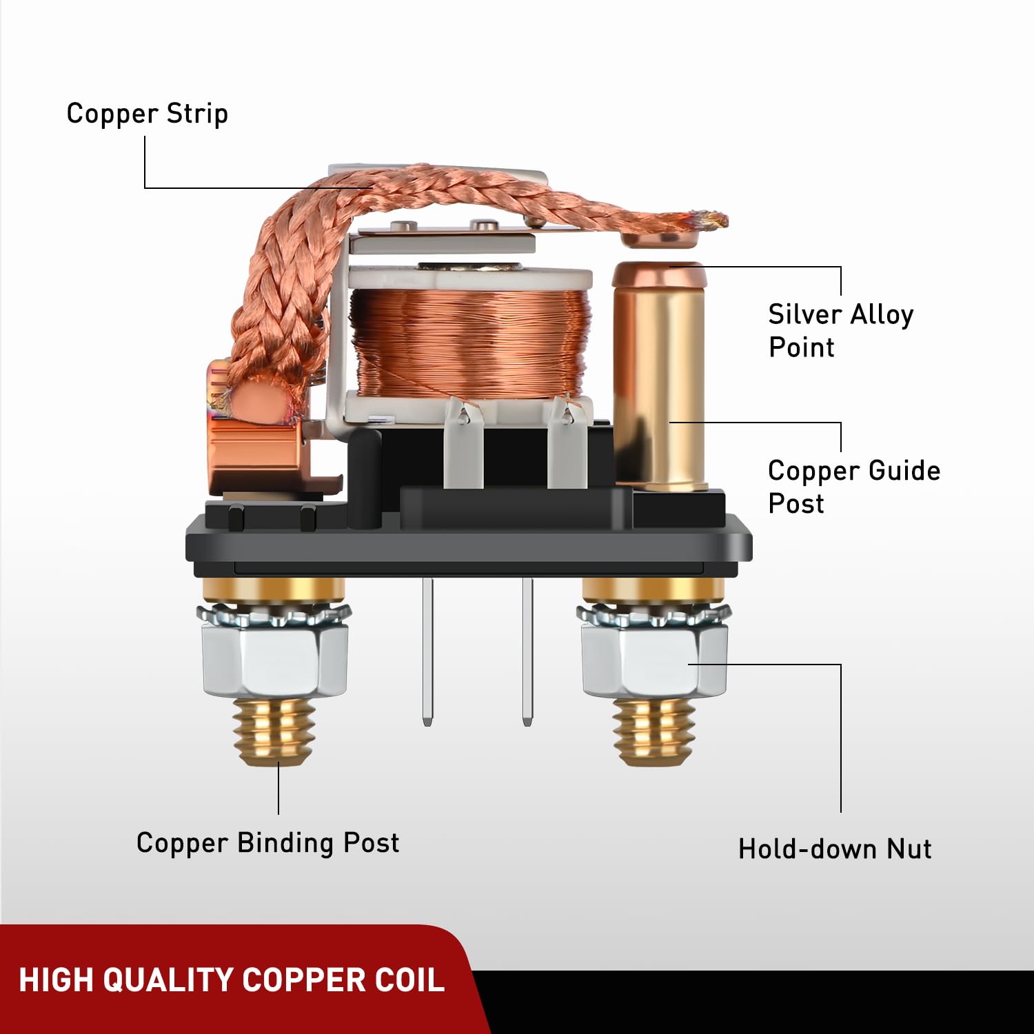 Nilight Remote Battery Disconnect Switch 12V 250A Car Anti-Theft Kill Switches Upgrade Prevent Power Drain With Wireless Remote
