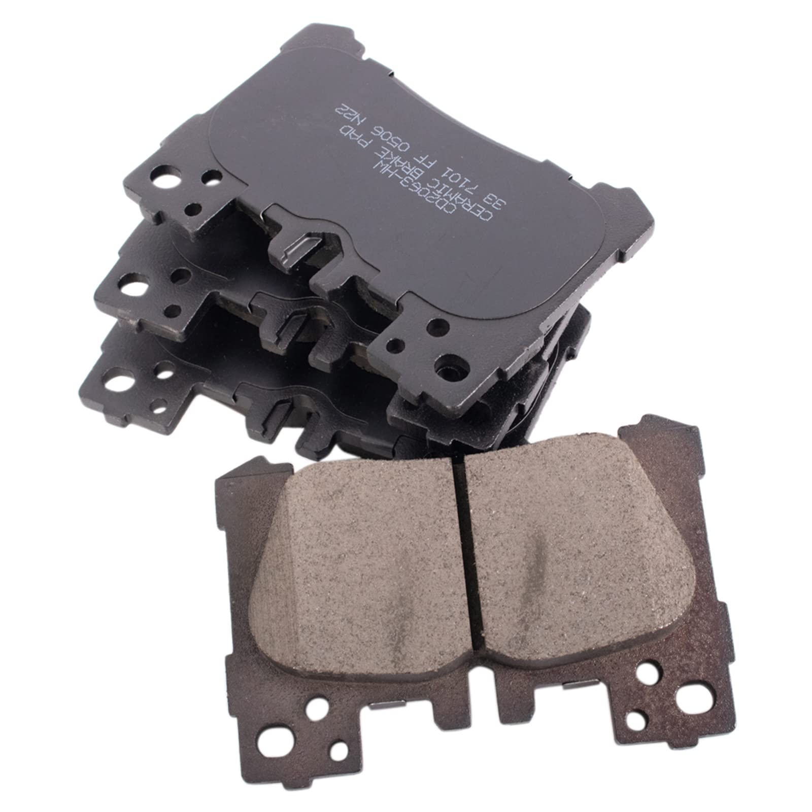 TRQ Rear Brake Pads Ceramic Compatible with 2018-2020 Lexus LC500 LC500h LS500 2019 LS500h
