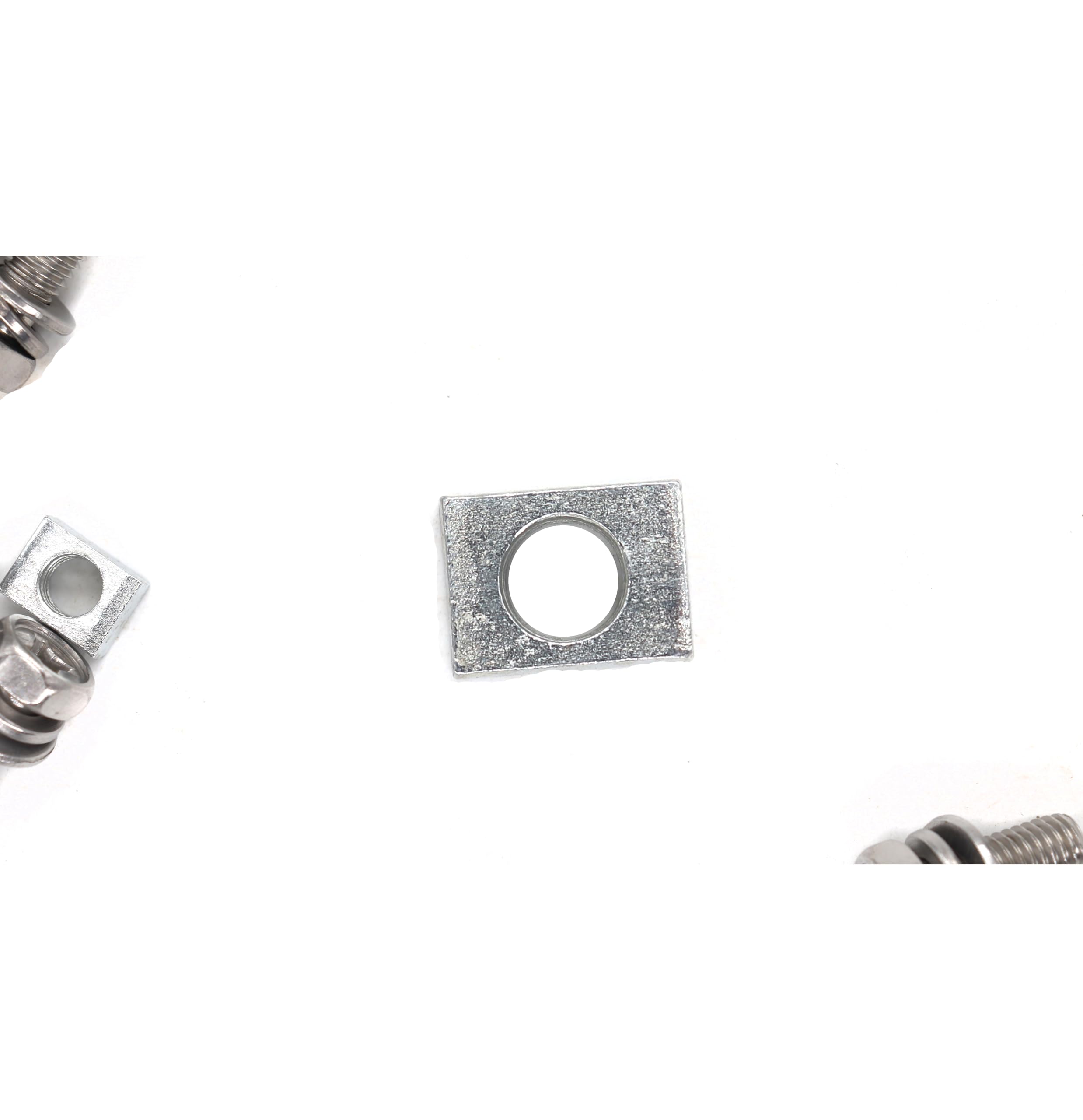 Binifimux 12-Pack Motorcycle Battery Terminal M6 X16Mm Bolt Square Nut Kit Stainless Steel 304