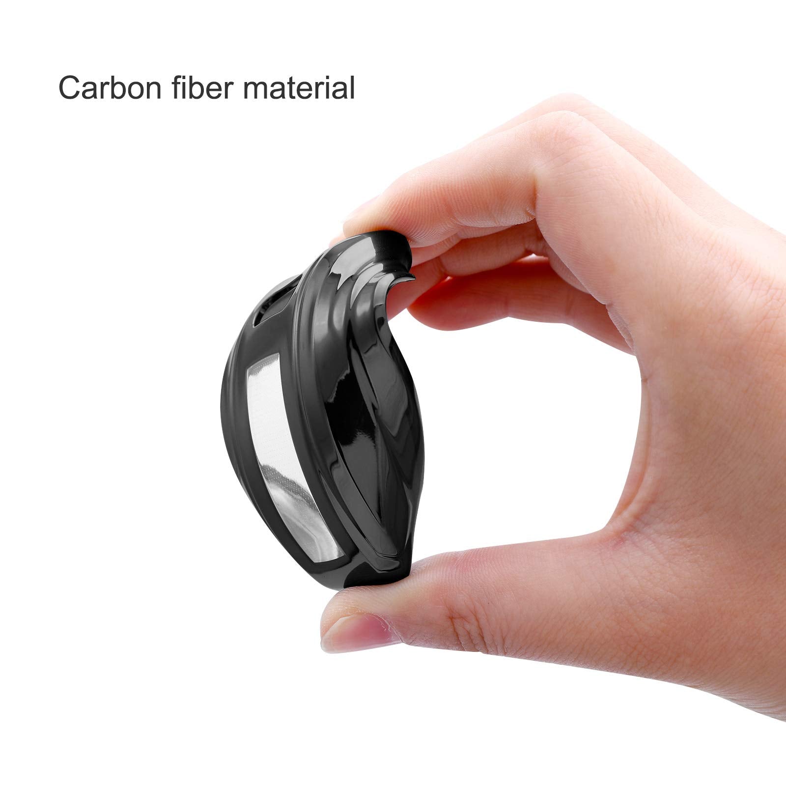 Elohei For Audi Key Fob Cover, Special Soft Tpu Key Case Cover Protector Compatible With Audi A6L A6 A7 A8 Q7 Q8 E-Tron 2018-2022 A3 S3 S6 Sq7 Rs6 S7 Rs7 Smart Key(Black)