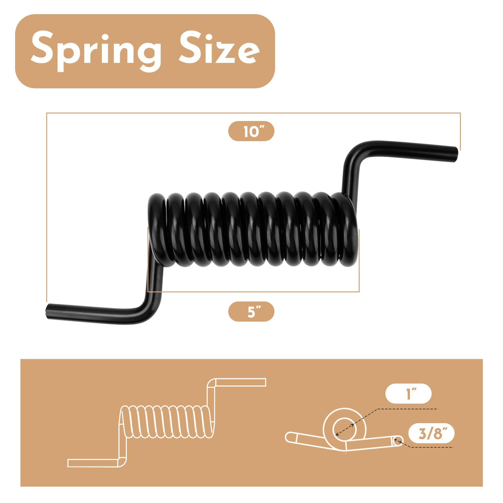 Ramp Door Spring For Toy Hauler, Medium Duty High Strength 173067 Replacement Hauler Ramp Gate Spring