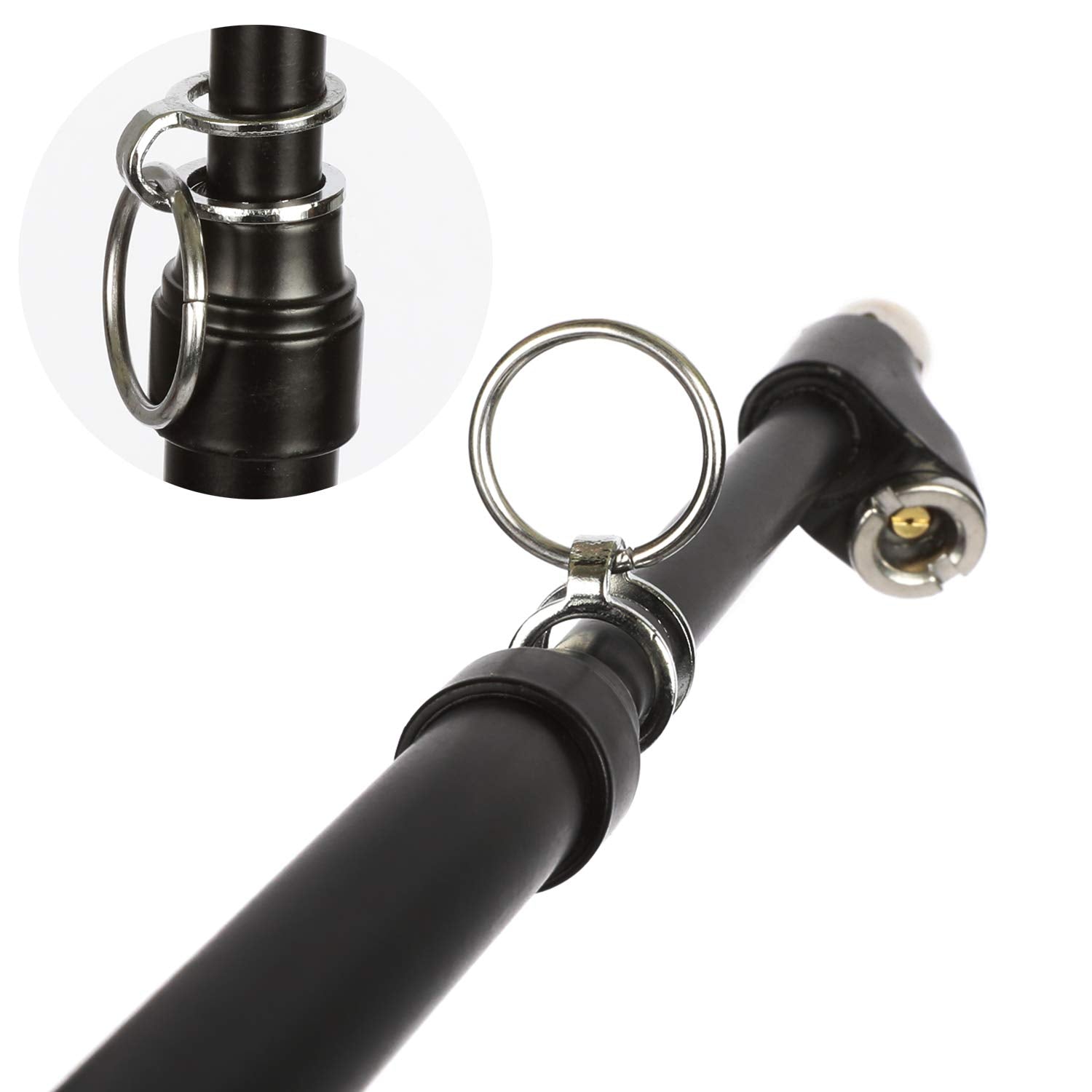 WYNNsky Heavy Duty Straight-on Dual Head Air Pressure Gauge, Extended Tube Construction for General Applications(10-150PSI)