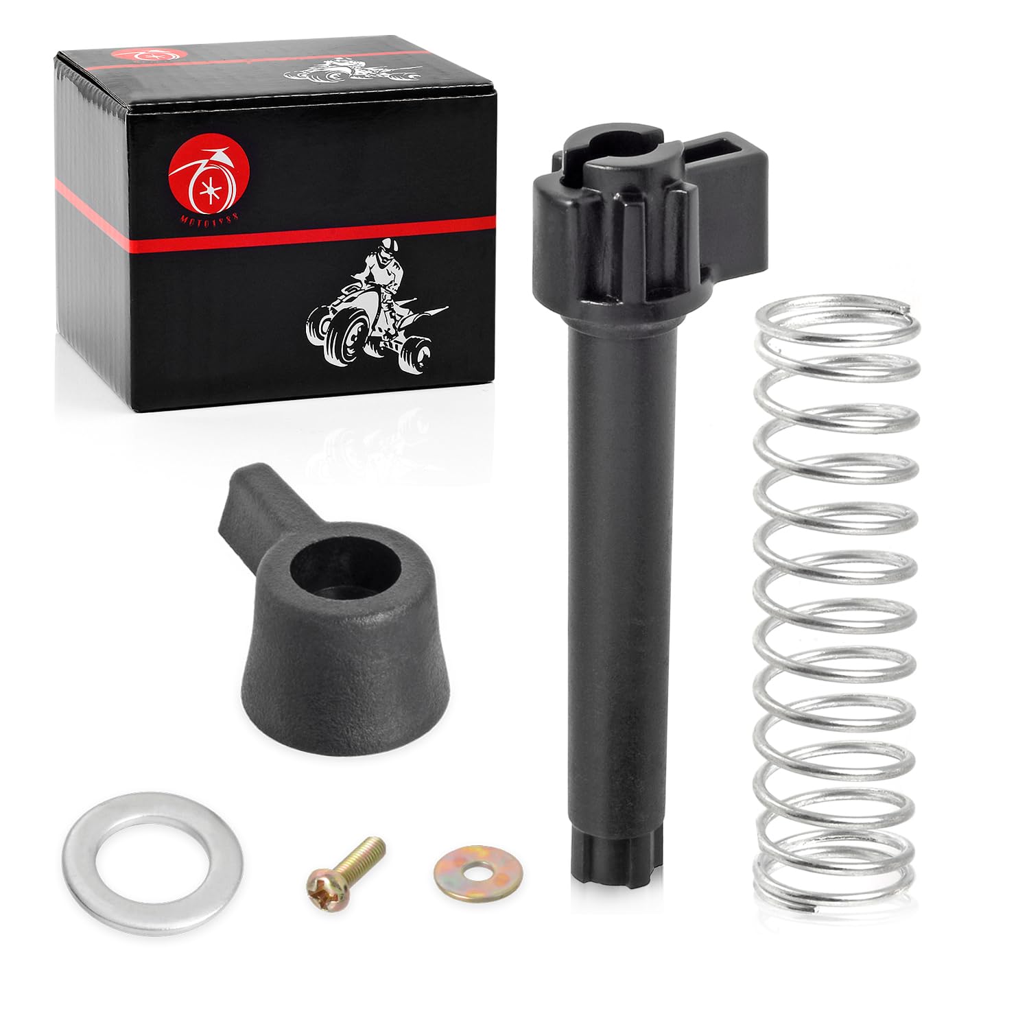5431391 Fuel Valve Petcock Lever Knob Spring Kit For Polaris 300 400L Big Boss 250 300 300L 400L 500 Magnum 425 Scrambler 400 500 Trail Blazer 250 Trail Boss 250 350L Extension Handle