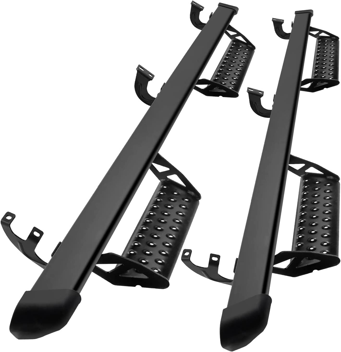 Othowe Drop Down Running Boards Compatible With 2007-2021 Tundra Crew Max Cab,Black Powder Coated,3 Inch,Hoop Style,Off Road Exterior Accessories 2 Pieces