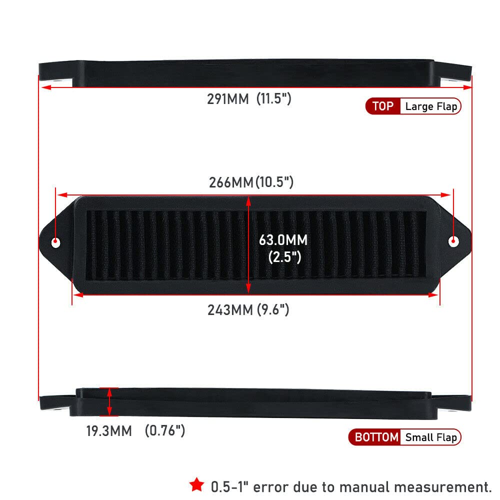 Pqy Cabin Air Cowl Filters Compatible With B-Mw E Chassis E82 E88 E90 E91 E92 E93 X1 335I 135I 328I Black