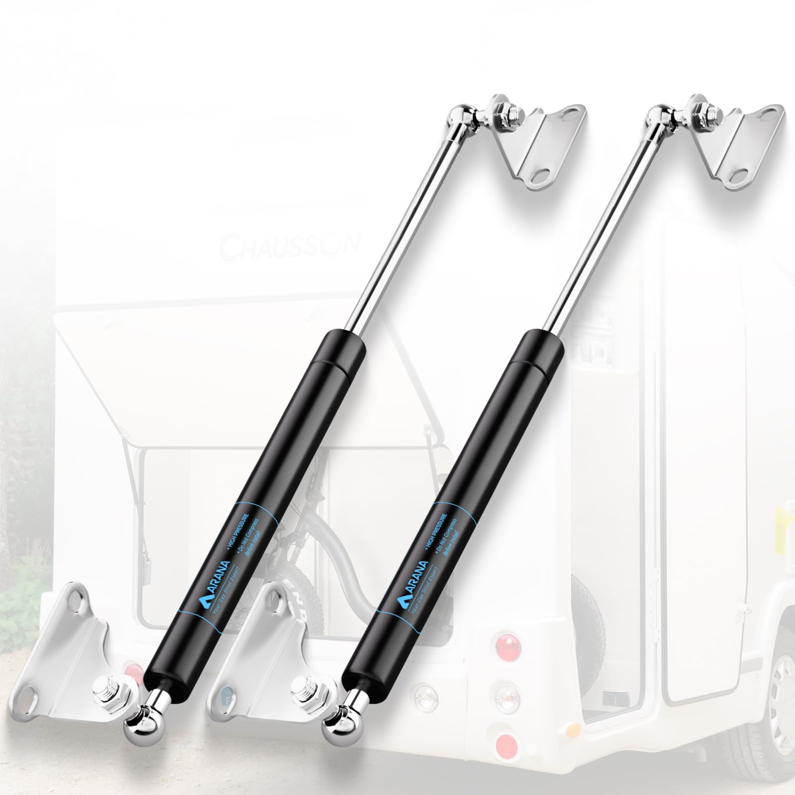 Arana Gas Struts 17 Inch 35Lb Gas Shocks Spring, 17'' 156N Gas Props Lift Support With Mounting Bracket For Cabinet Door Tool To