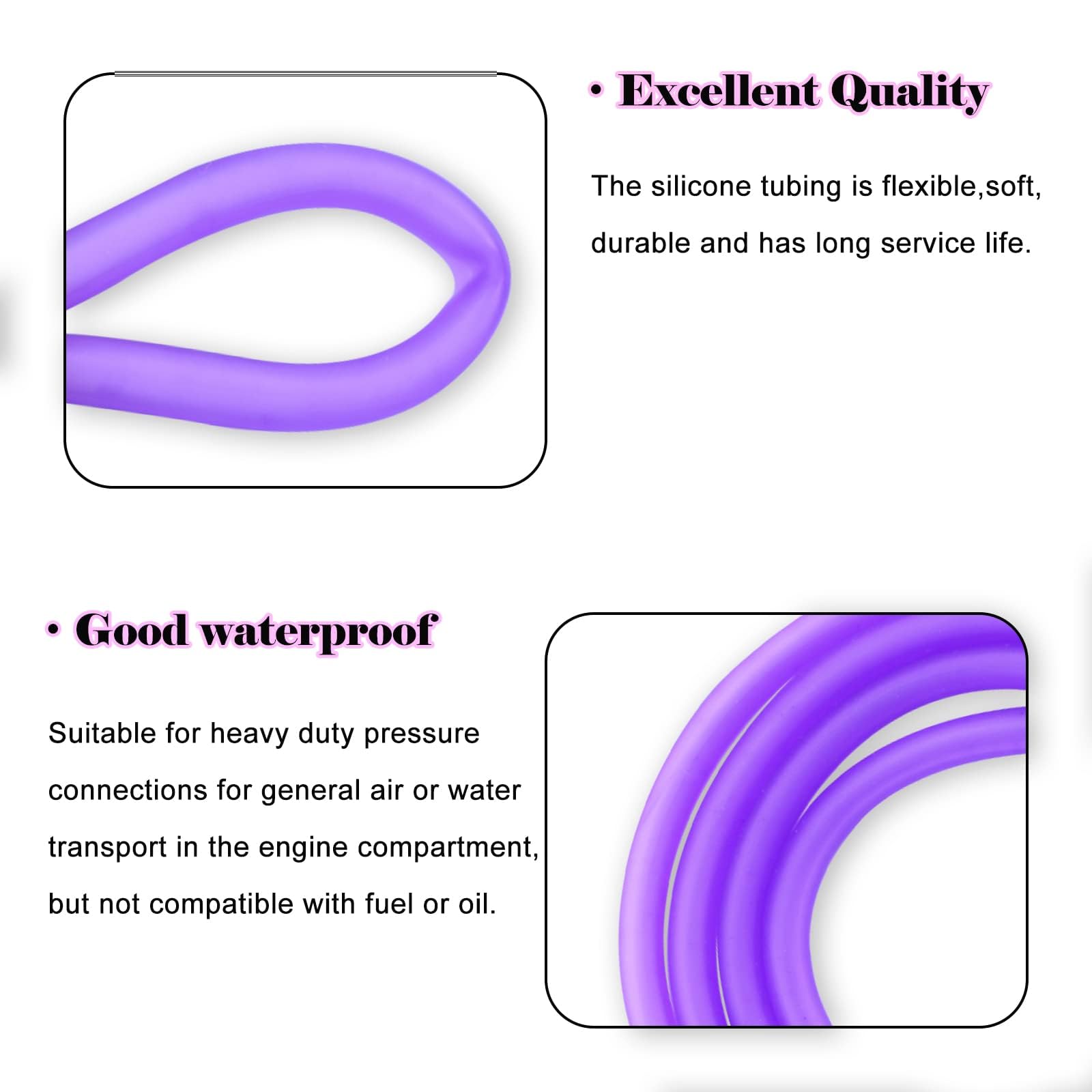 Pro Bat 0.2''(5Mm) Id Motorcycle Fuel Gas Line Tube Oil Gas Line Petrol Hose For Atv Dirt Bike Go Kart Moped Pocket Bike Most Of