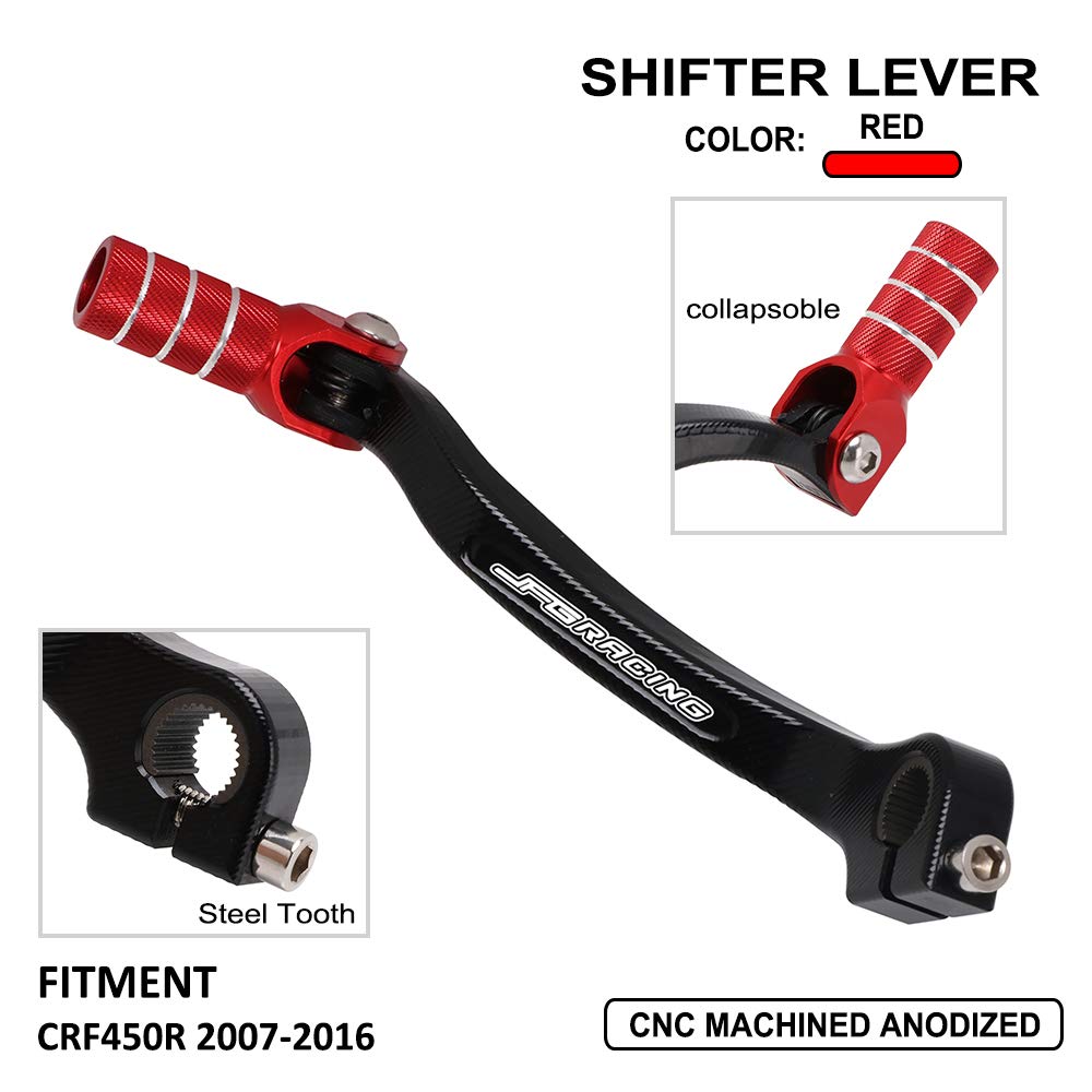Jfg Racing Motorcycle Folding Gear Shifter Shift Lever Pedal Cnc For Crf450R Crf 450R 2007 2008 2009 2010 2011 2012 2013 2014 20