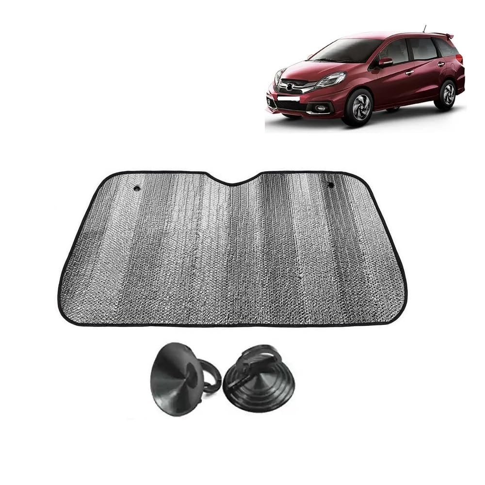 Car Windshield Sun Shade UV Rays Protector Silver Sunshade Solar Reflective Suitable for Mobilio