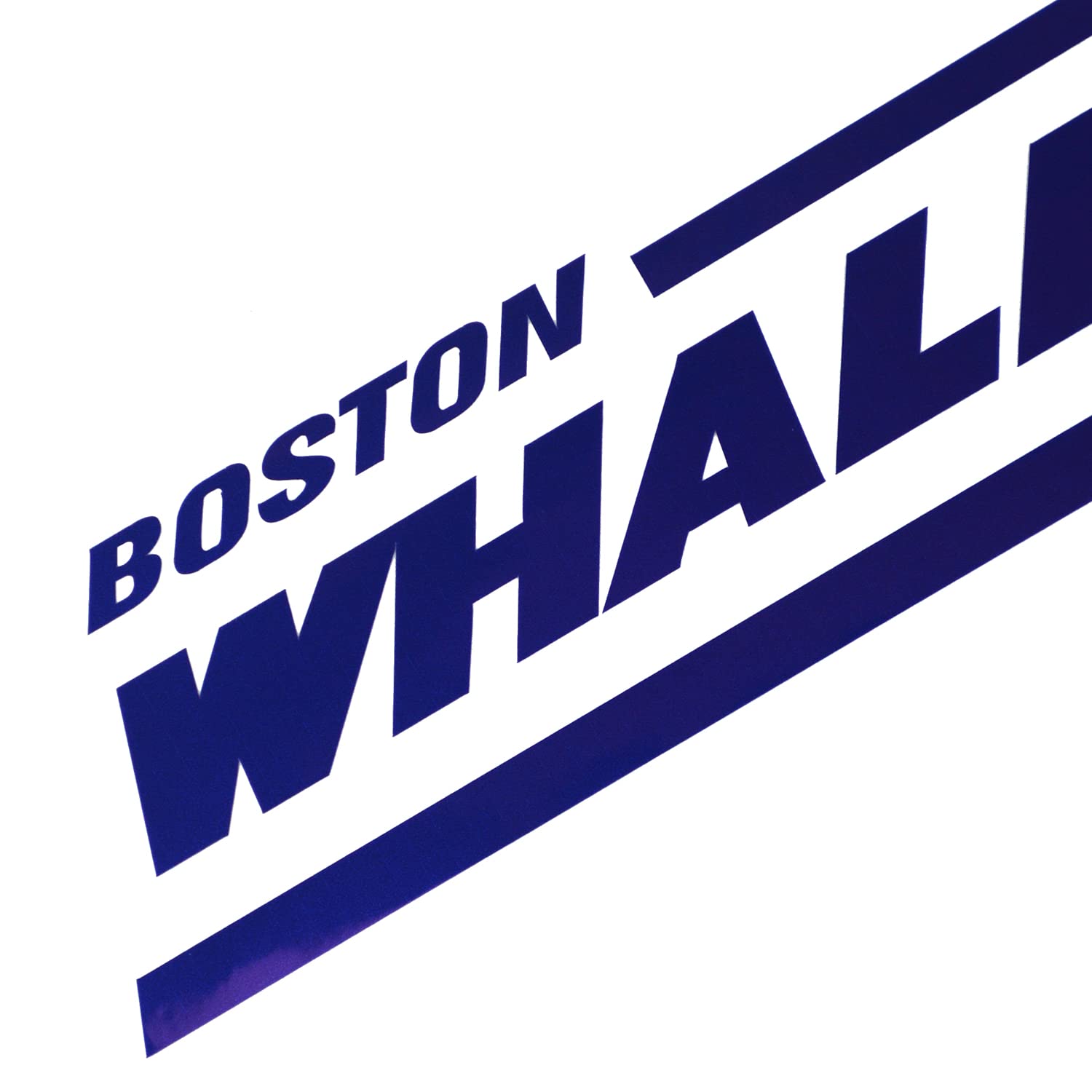 2Pc Boston Whaler Stickers Decal Boat Outboard Motor Fit for Whaler Hull Marine Grade (Blue)