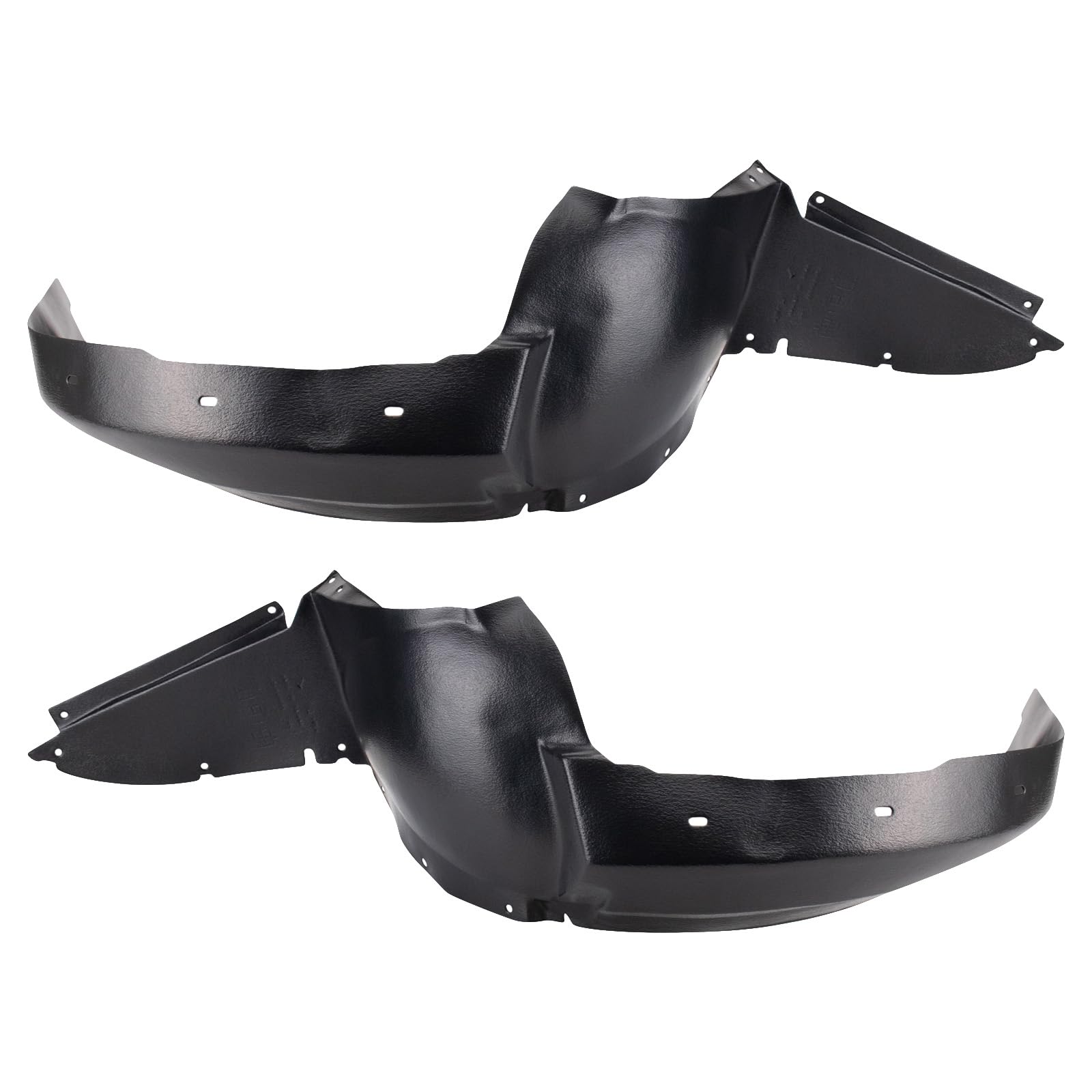 Trq Inner Fender Liner Set Compatible With 2007-2009 Pontiac G5 Gm1250120 Gm1251121