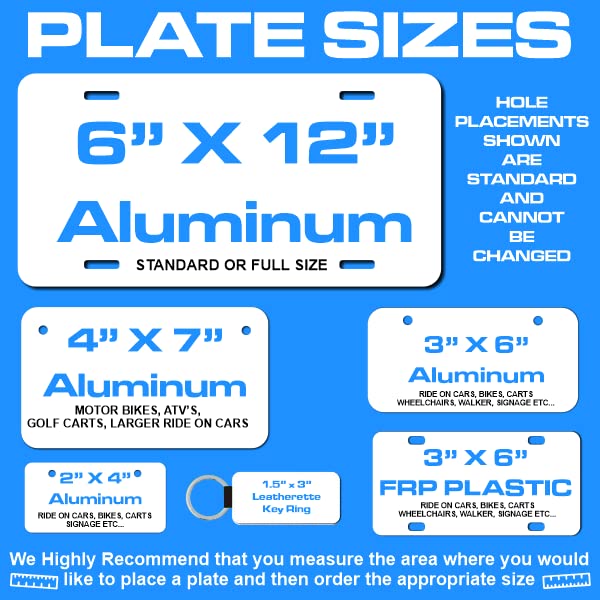 Teamlogo - Personalized Oregon License Plate - Custom Aluminum Name, Text, Or Number Plate - Customized License Bike Accessories