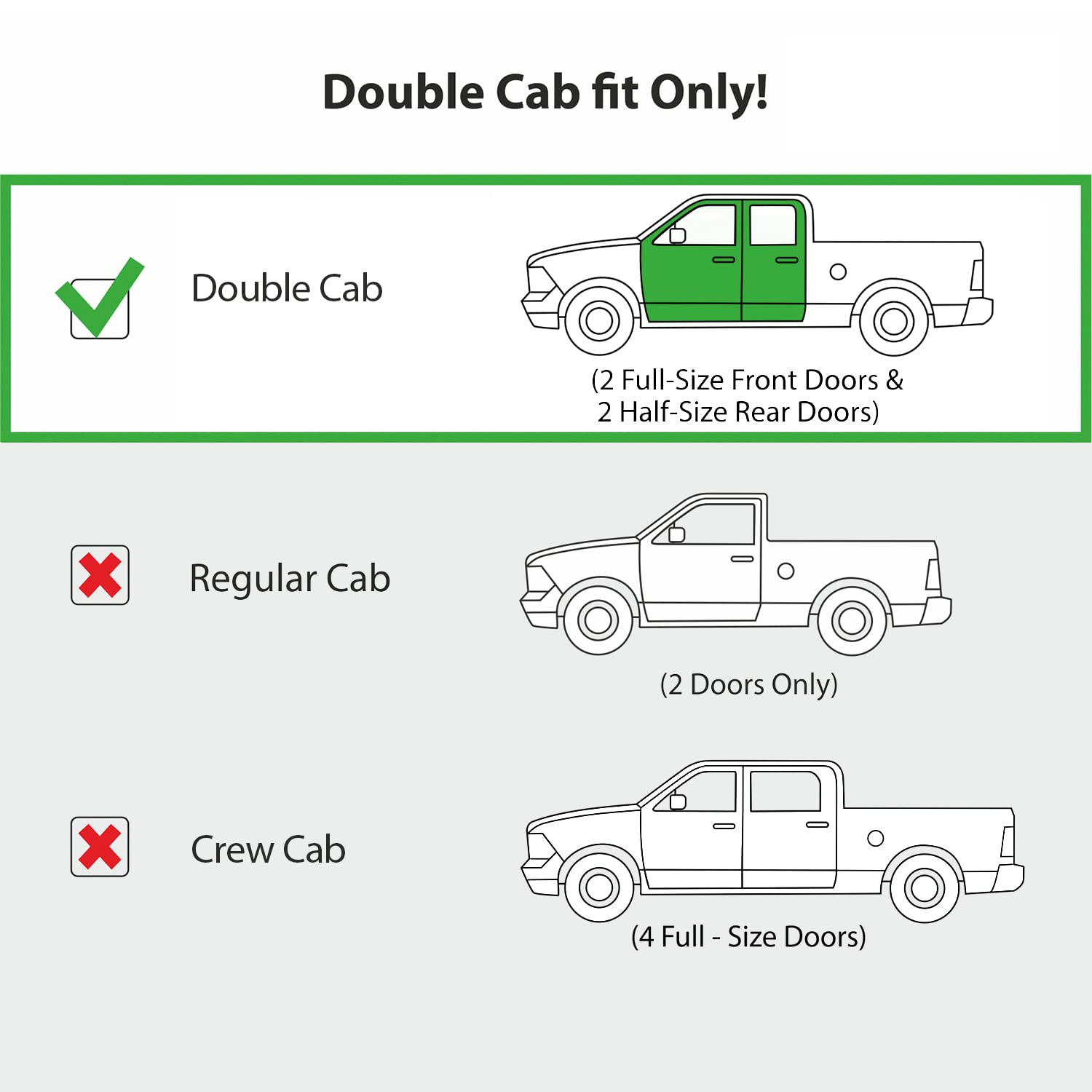 Goodyear Shatterproof Window Deflectors For Chevrolet (Chevy) Silverado/Gmc Sierra 2014-2018 Double Cab, Tape-On Rain Guards, Wi