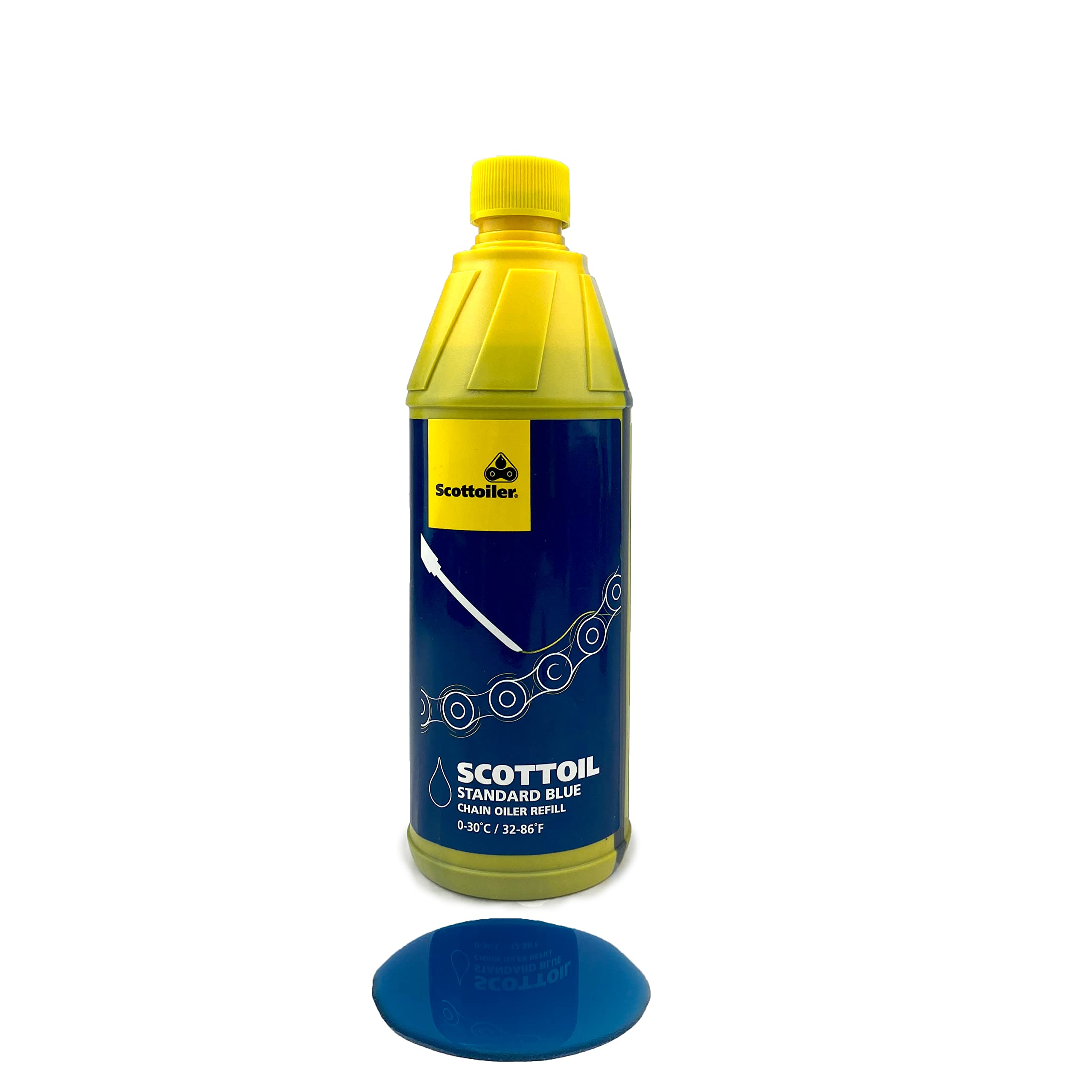 Scottoil Traditional Blue Chain Oil Refills For All Scottoiler Chain Oilers (16.9 Fl.Oz.Us Bottle)…
