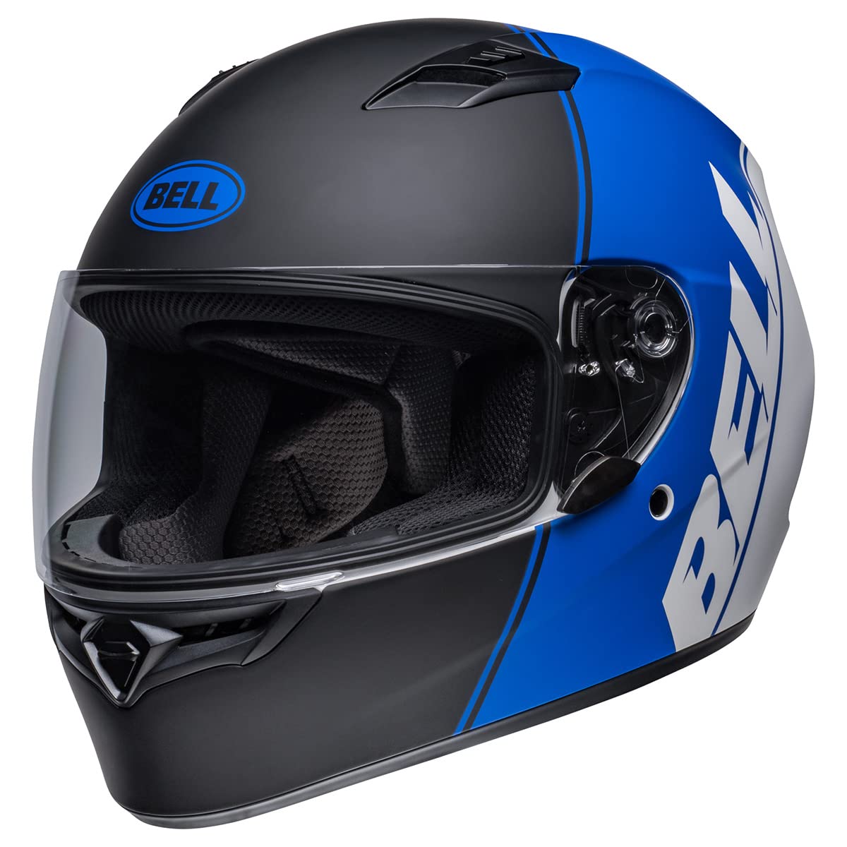 Bell Qualifier Full-Face Motorcycle Helmet (Ascent Matte Black/Blue/White - Small)