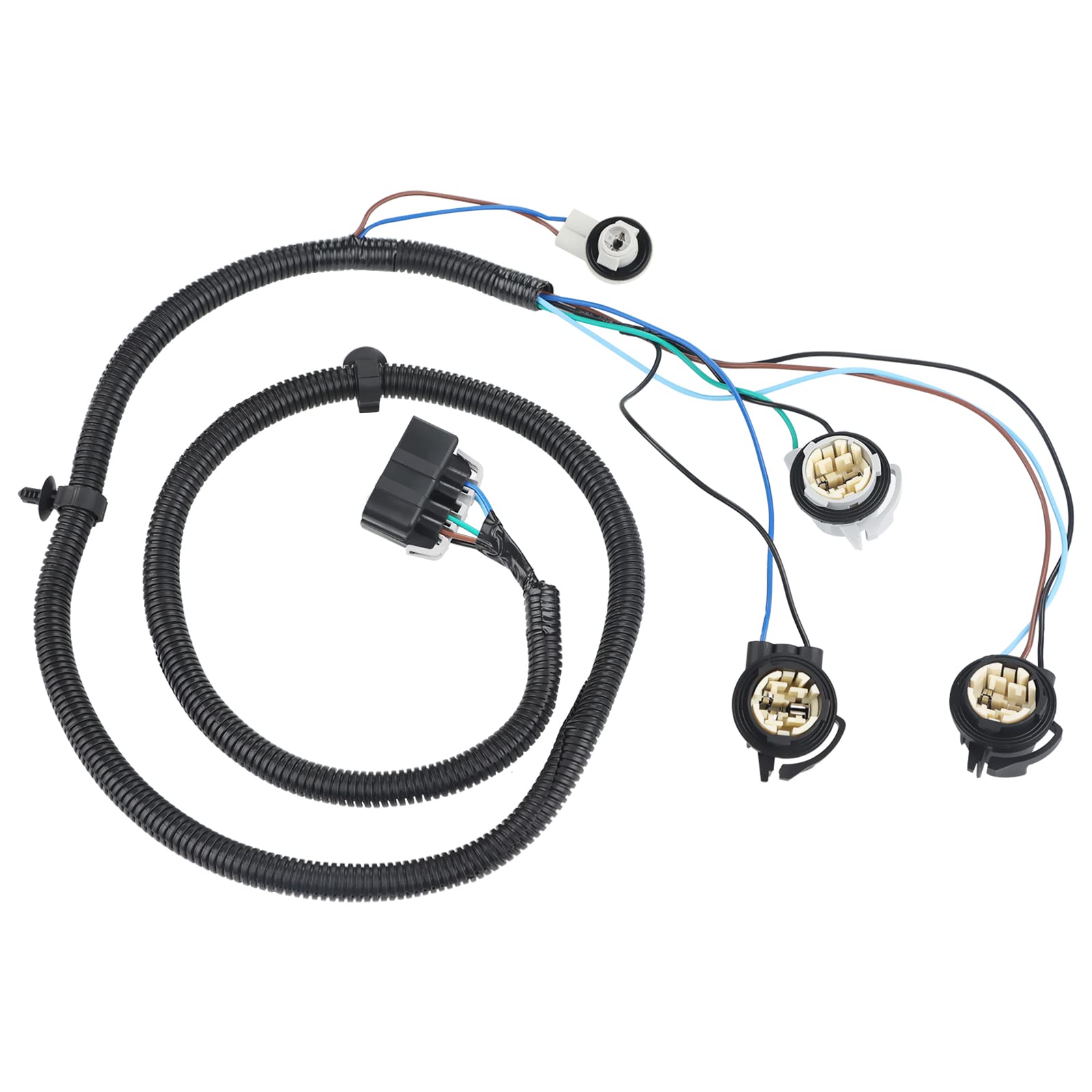 Wmphe 16531401 Driver Side Tail Light Wiring Harness Compatible With Chevy Silverado 1500 1500Hd 2500Hd 3500 2003 2004 2005 2006