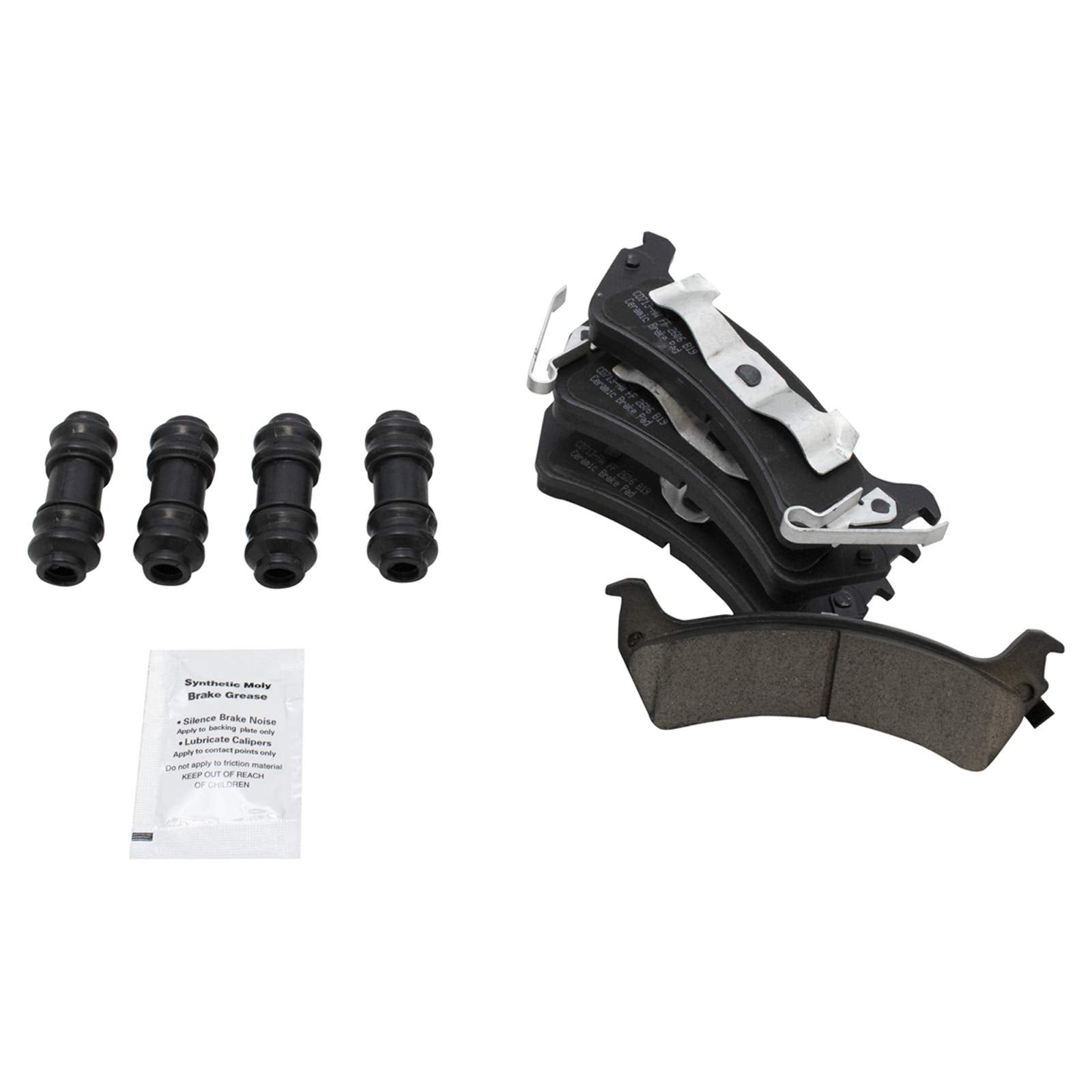 Trq Rear Brake Pad & Rotor Kit Brake Pads Brake Rotor Parking Brake Shoe Set Ceramic Compatible With 1995-1998 Jeep Grand Cherok