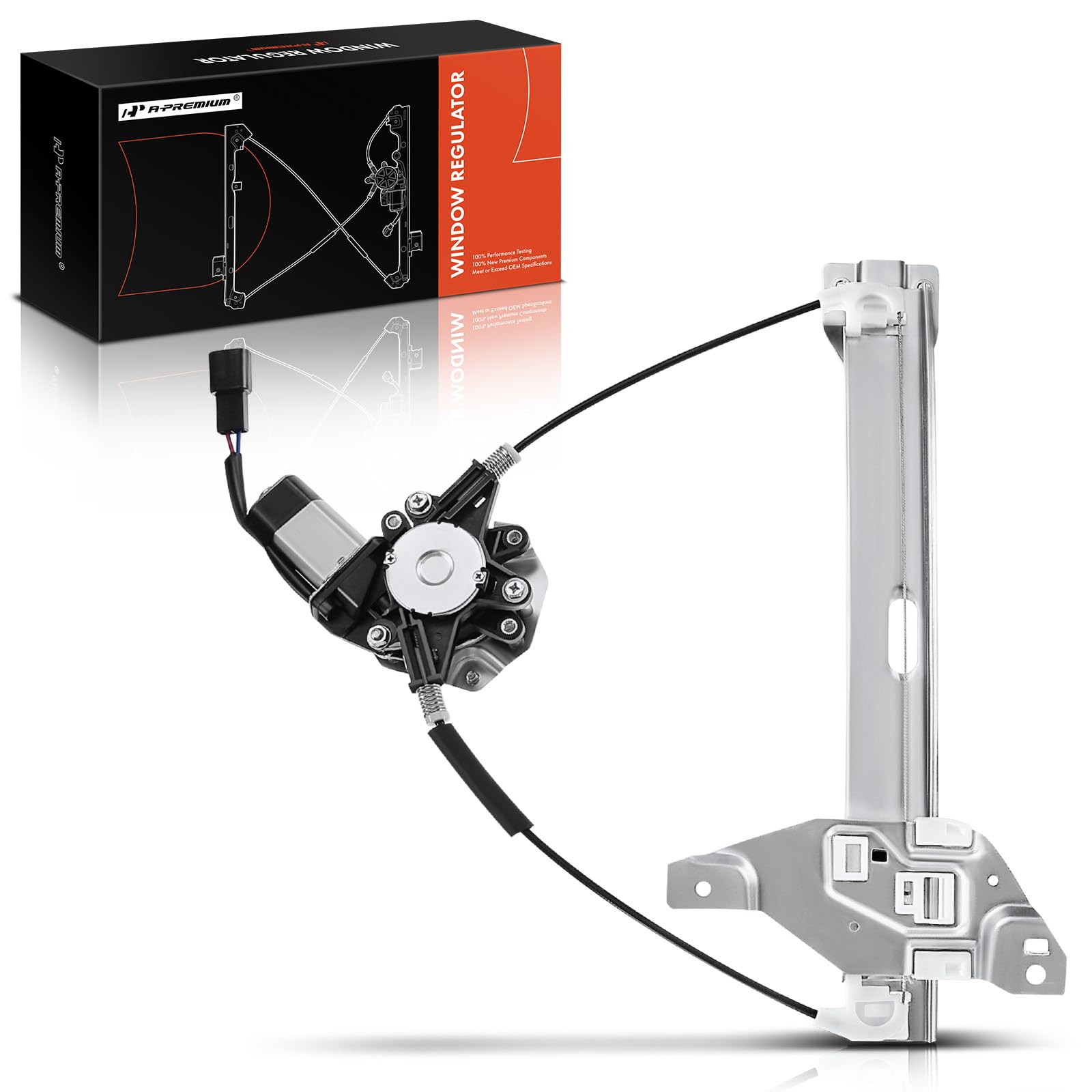 A-Premium Power Window Regulator With Motor Replacement For Chevrolet Impala 2006-2013 Impala Limited 2014-2016 Rear Right Passe