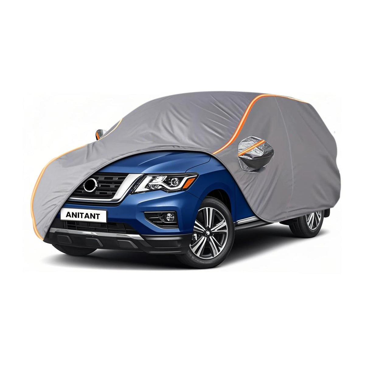 ANITANT Custom Fit Nissan Pathfinder Car Cover for Pathfinder 2005-2025 Outdoor Waterproof Car Cover All Weather with Door Zippe