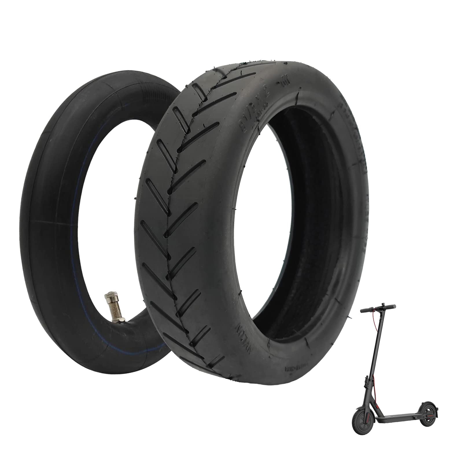 Esckw 8.5 Inch Tire Tube Compatible For Xiaomi M365 Pro/Gotrax Gxl V2 Electric Scooter 50/75-6.1 Tire Replacement 8.5 Air Filled Tire 8 1/2 X2 Scooter Inner Tube Tires