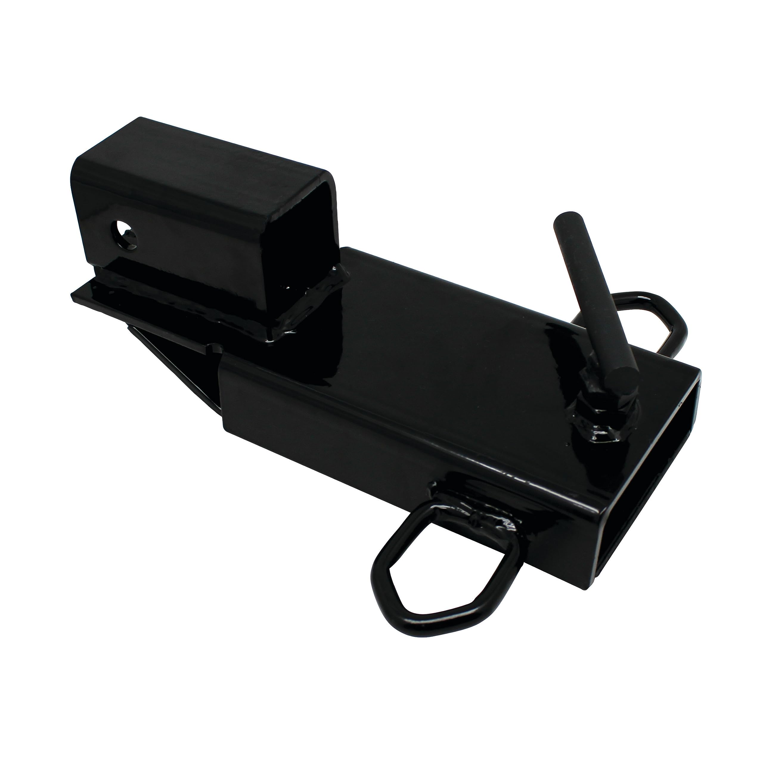 Extreme Max 5001.1389 Clamp-On Forklift Hitch 2'' Receiver With Tri-Ball Hitch And Tow Hook