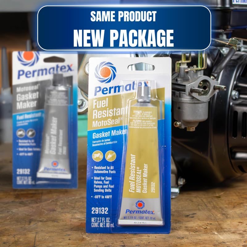 Permatex 29132-6PK MotoSeal 1 Ultimate Gasket Maker Grey, 2.7 oz. (Pack of 6)