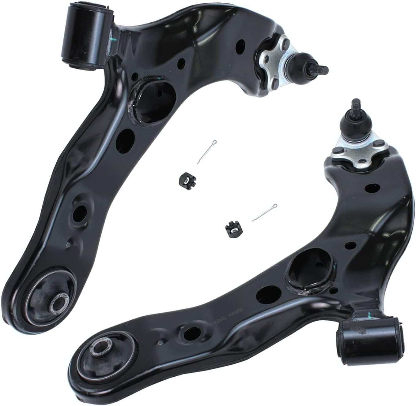 Detroit Axle Front End 10pc Suspension Kit for 2006-2018 Toyota RAV4 - Includes 2 Lower Control Arms, 4 Tie Rods, 2 Sway Bars