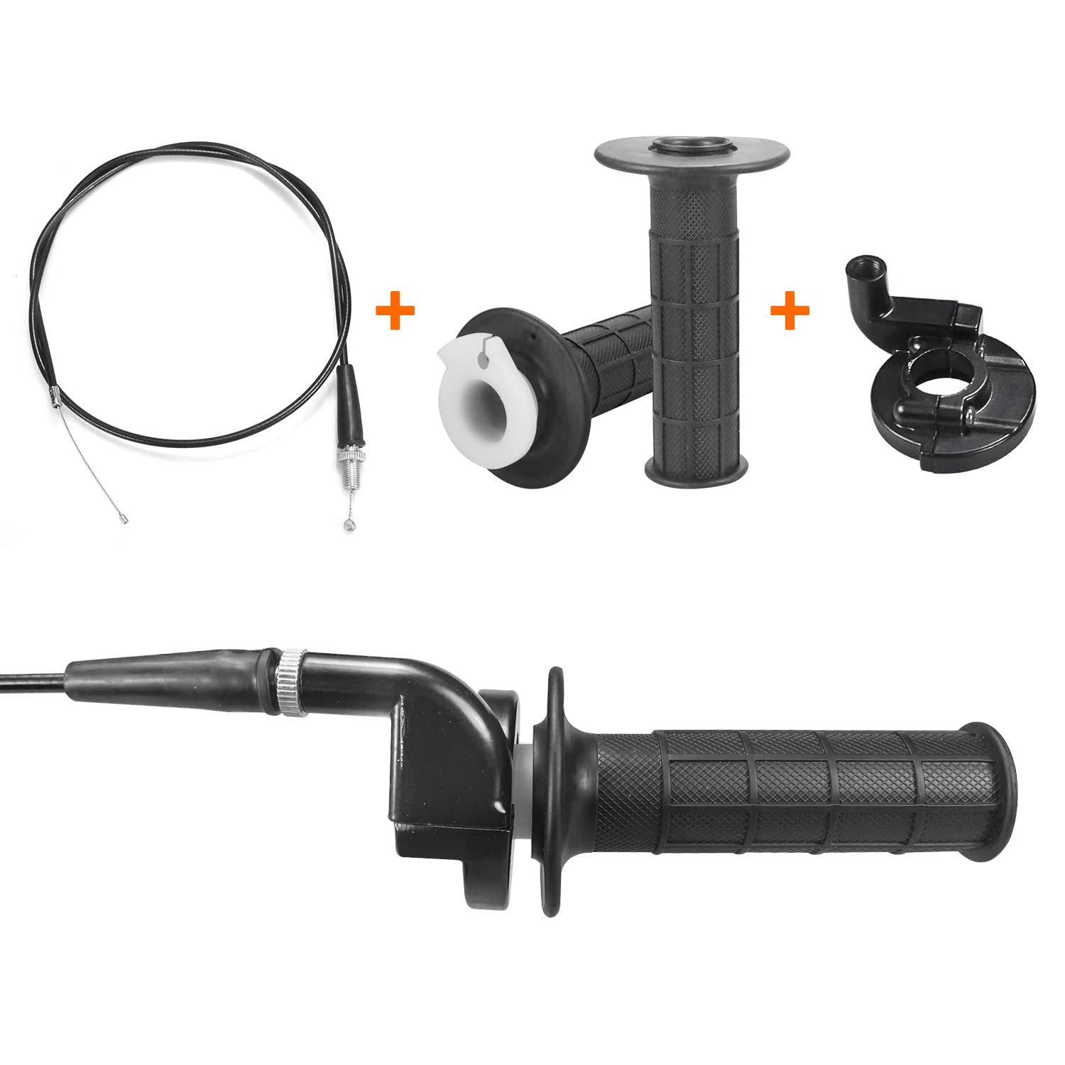 HOLATO Throttle Cable Twist Handle Grip Clamp with On Off Switch Kit for 79cc 212cc Coleman CT100U CT200U Baja Doodlebug Db30 Mb