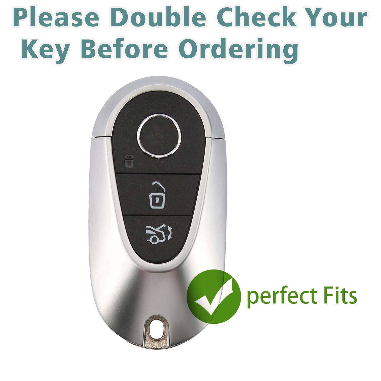 Compatible with Mercedes Benz Key fob Cover with Keychain Case Key Shell Protector for 2020-2023 S-Class G-Class E-Class EQE EQS