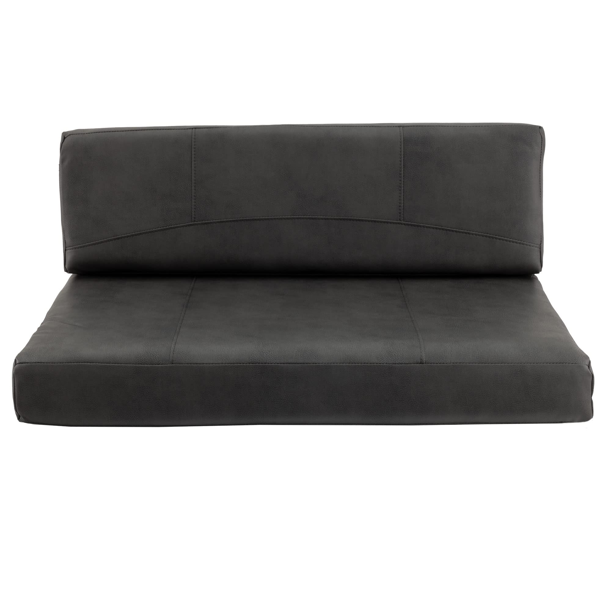 Recpro Rv Dinette Booth Cushions With Memory Foam Camper Trailer Bed (Gunmetal, 42'')