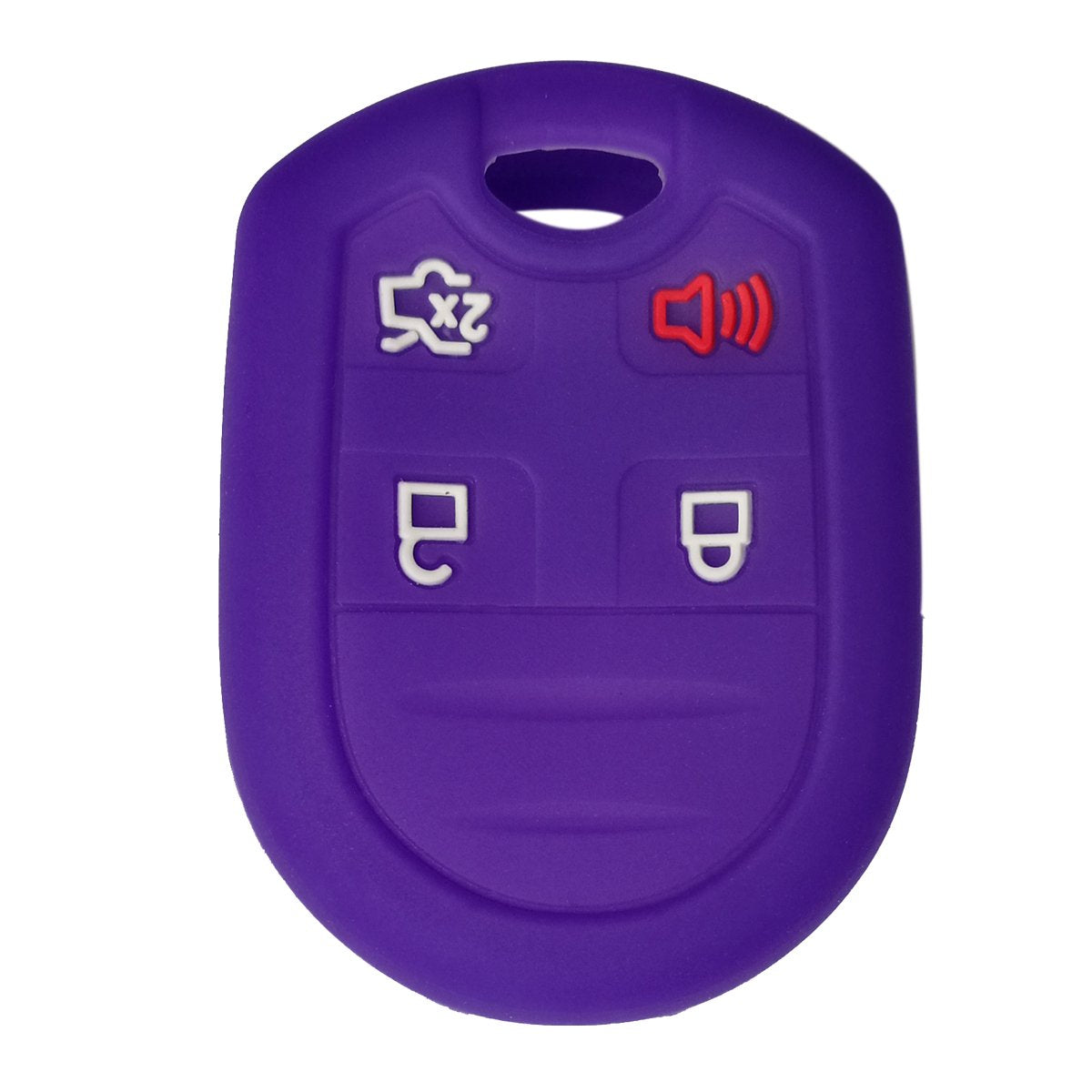 Coolbestda Silicone 4Buttons Key Fob Remote Control Cover Case Holder Keyless Entry for Ford F150 F-150 F250 F350 Mustang Fusion
