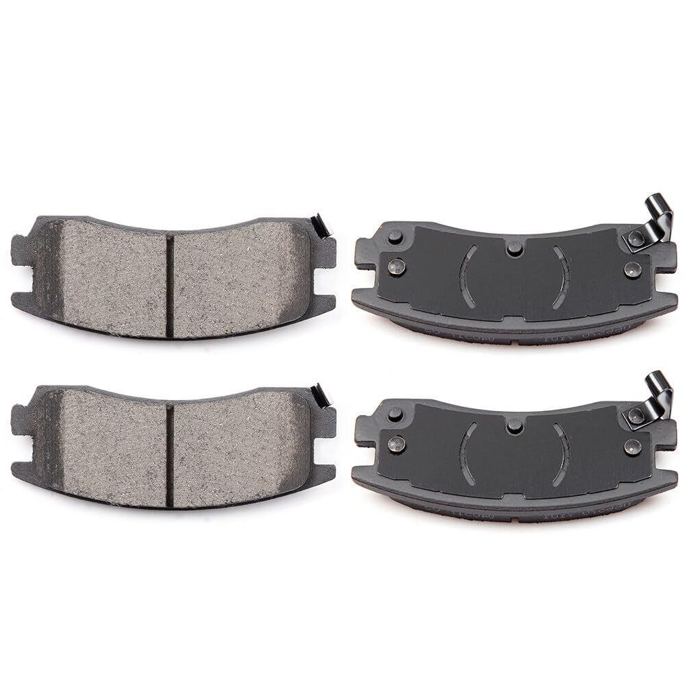 Eccpp D714-7387 4Pcs Rear Ceramic Brake Pads Fit For Buick Allure 2008-2009,For Buick Century 2004-2005,For Buick Lacrosse 2008-