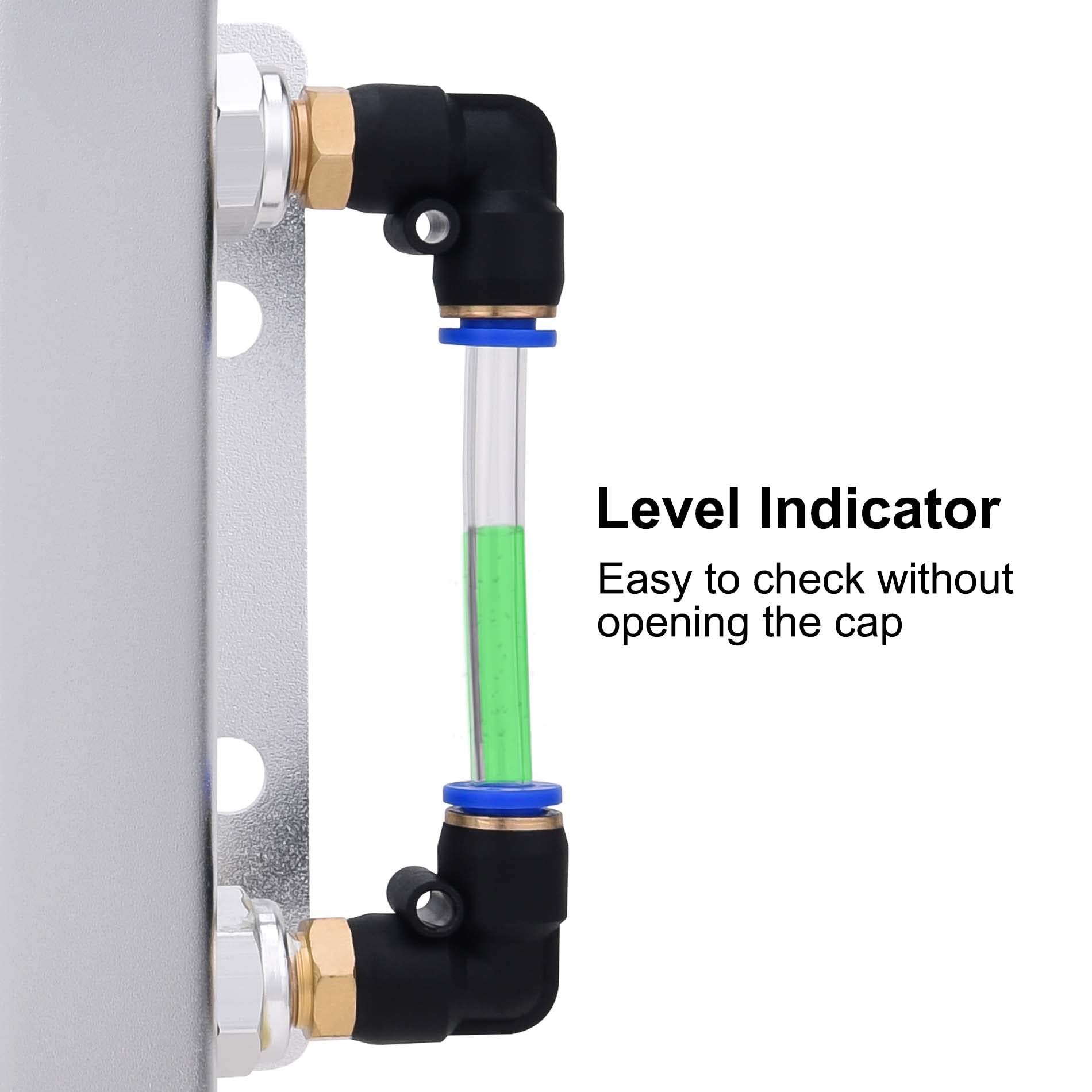 Evil Energy Radiator Coolant Overflow Tank,Coolant Recovery Tank 1L Aluminum Universal