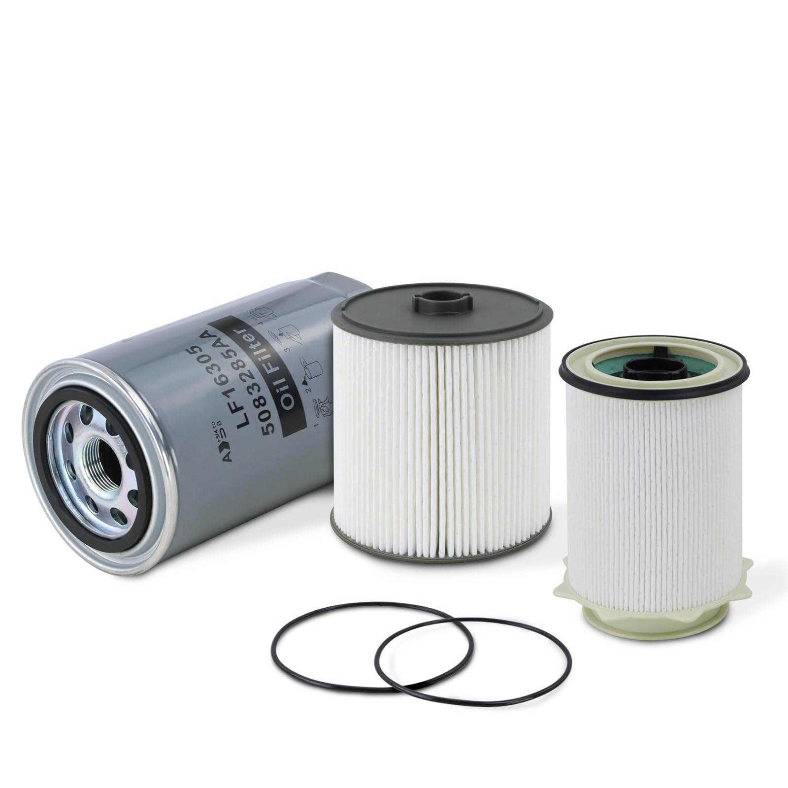 Fuel Filter Water Separator and Oil Filter Set Fit for 2019-2024 Dodge Ram 2500 3500 4500 5500 6.7L Cummins Diesel Engines Repla
