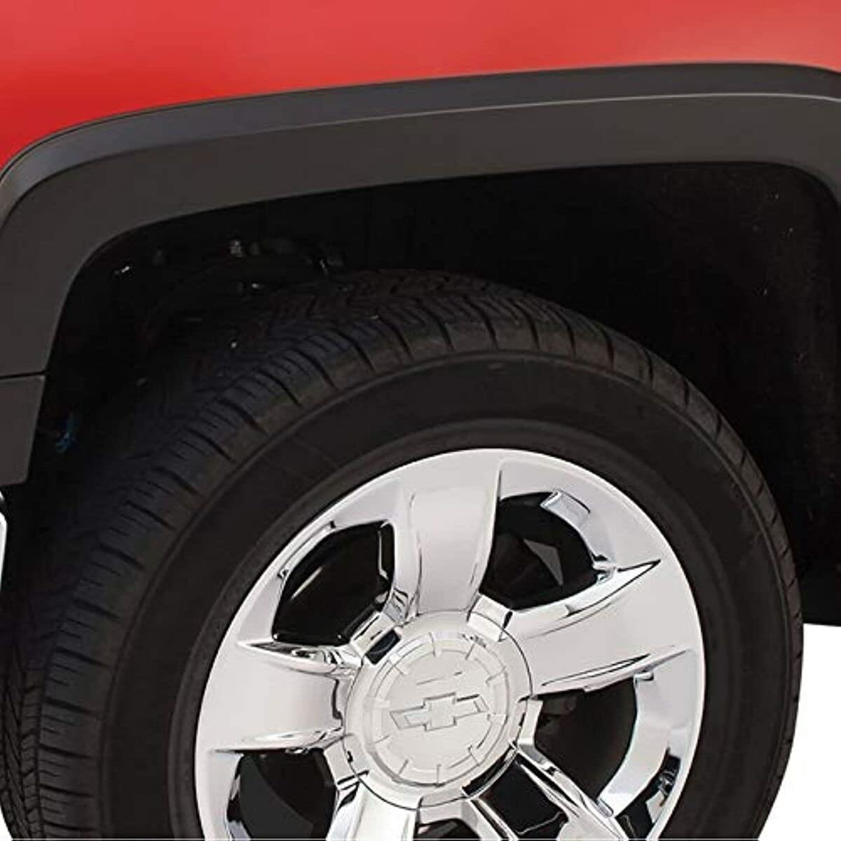 Bushwacker OE Style Factory Front & Rear Fender Flares | 4-Piece Set, Black, Smooth Finish | 40907-02 | Fits 1999-2007 Chevrolet