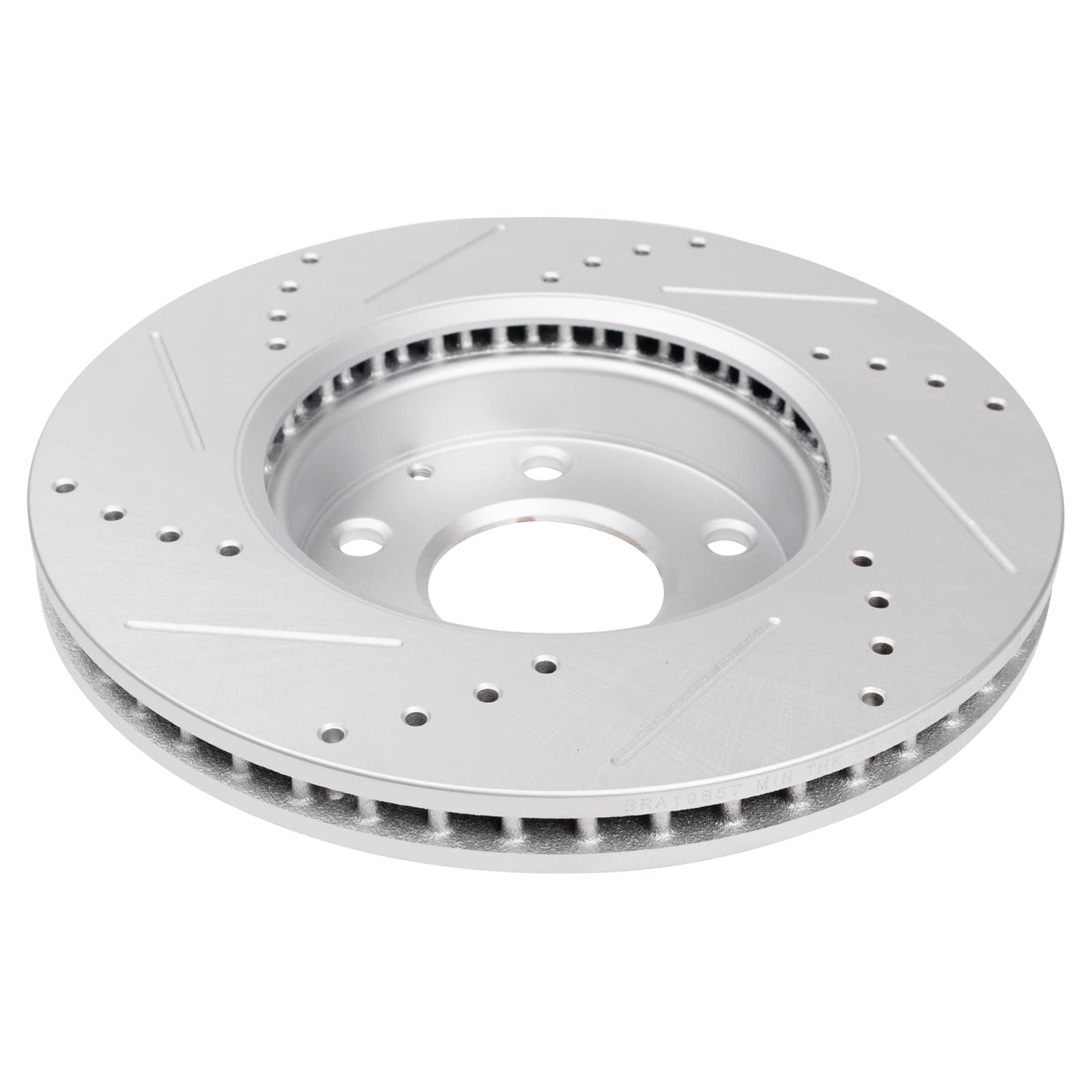 Trq Front Performance Brake Rotors Set Premium G-Coated Compatible With 2014-2018 Mazda 3 2016-2021 Cx-3