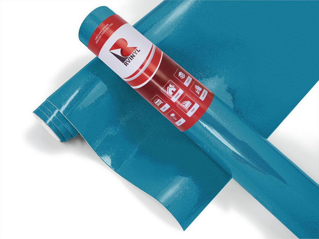 3M 2080 Series G227 Gloss Blue Metallic - 5Ft X 6Ft - 30Sq Ft - Dual Cast Thick Vinyl Car Wrapping Film - Vehicle Sheet Roll