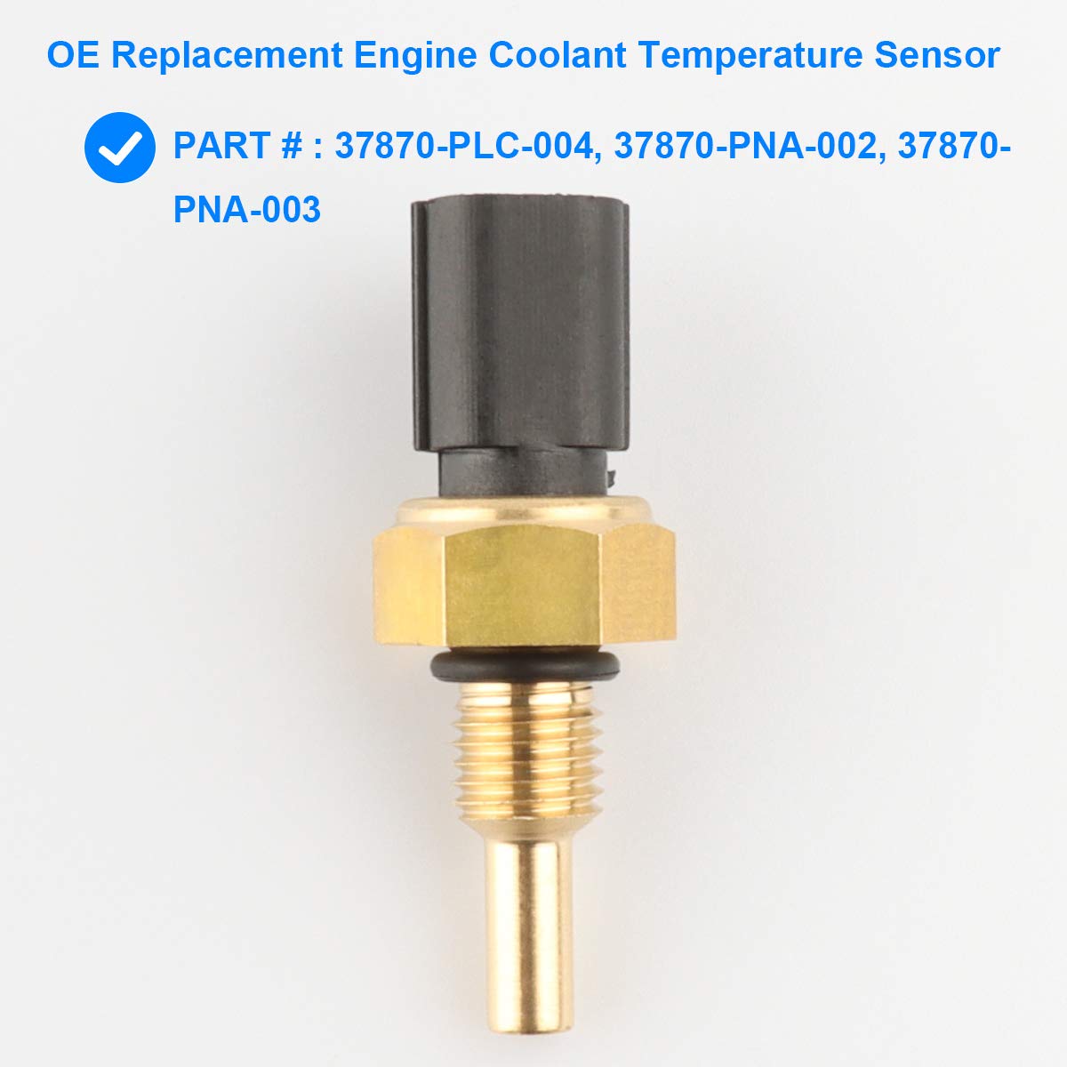 Coolant Temperature Sensor, Ect Temp Sensor 158-0811 1580811 Compatible With Honda Acura - 2003-2007 Accord, 2001-2011 Civic, 20
