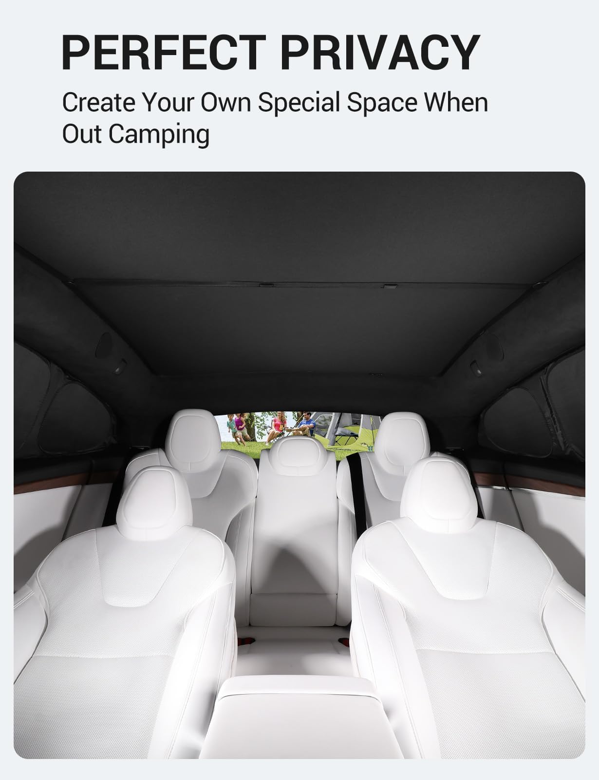 Basenor 6Pcs 2022-2025 Tesla Model S/Model S Plaid Side Window Sunshade Windshield Sunshade Privacy Shade Camping Rear Windshiel