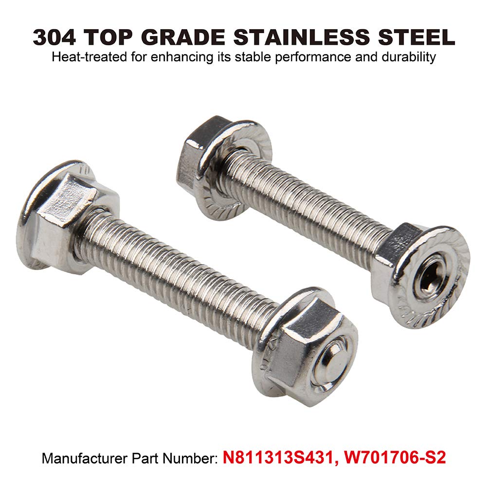 Big-Autoparts 16 Pcs Stainless Steel Exhaust Manifold Stud Nuts Kit Compatible With Ford 4.6 5.4 Liter V8,Compatible With Ford 4.6L 5.4L F150 F250 Manifolds M8*1.25 Exhaust Stud